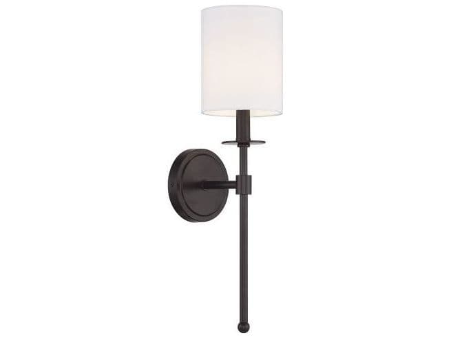 Savoy House Meridian 1-Light Oil Rubbed Bronze Glass Wall Sconce