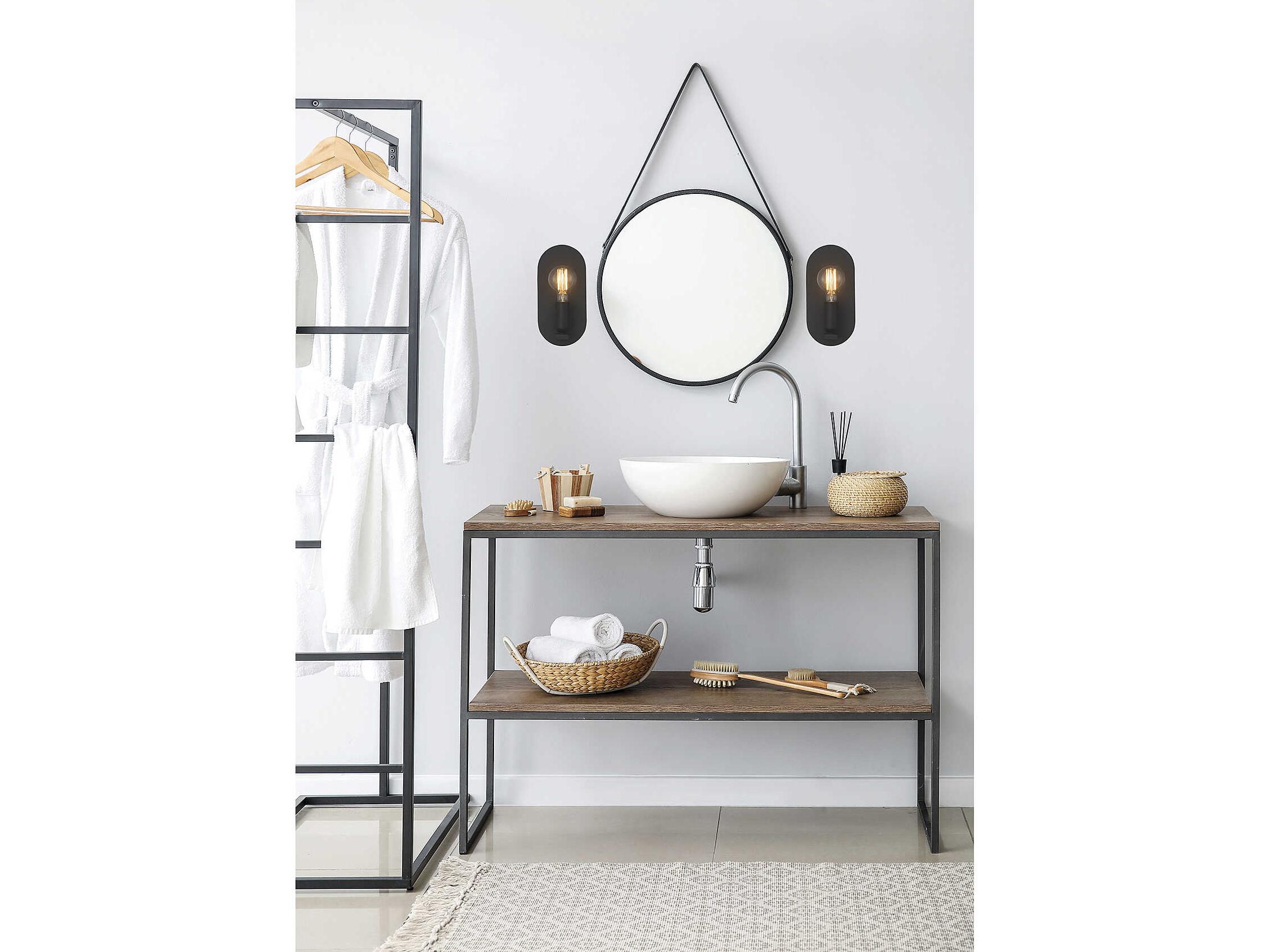 Savoy House Meridian 1-Light Matte Black Wall Sconce