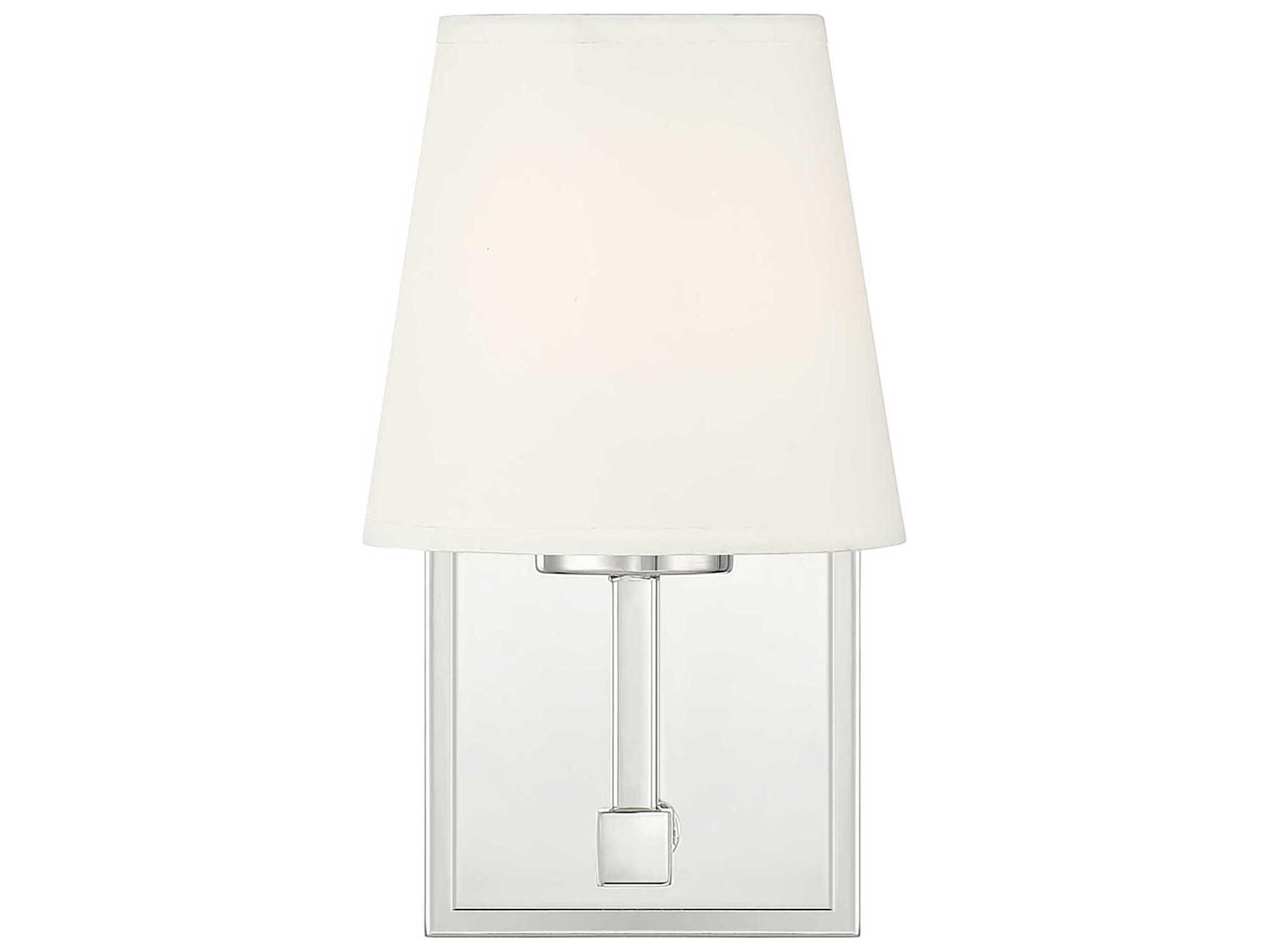 Savoy House Meridian 1-Light Polished Nickel Wall Sconce