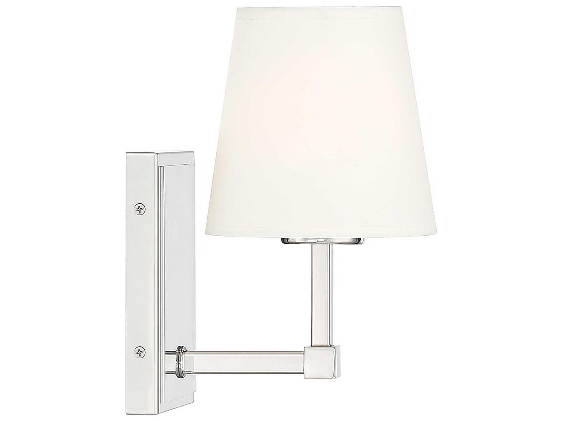 Savoy House Meridian 1-Light Polished Nickel Wall Sconce