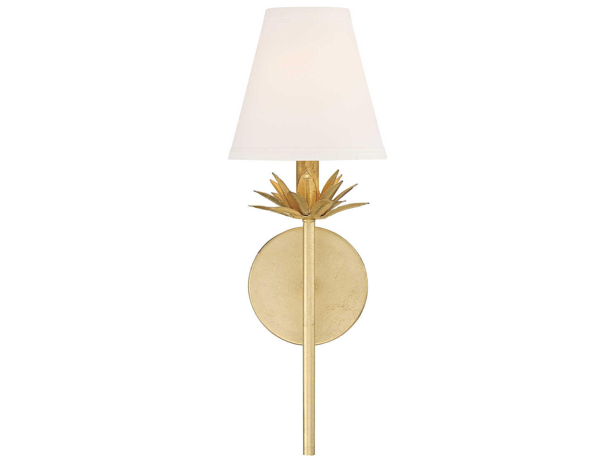 Savoy House Meridian 1-Light True Gold Wall Sconce