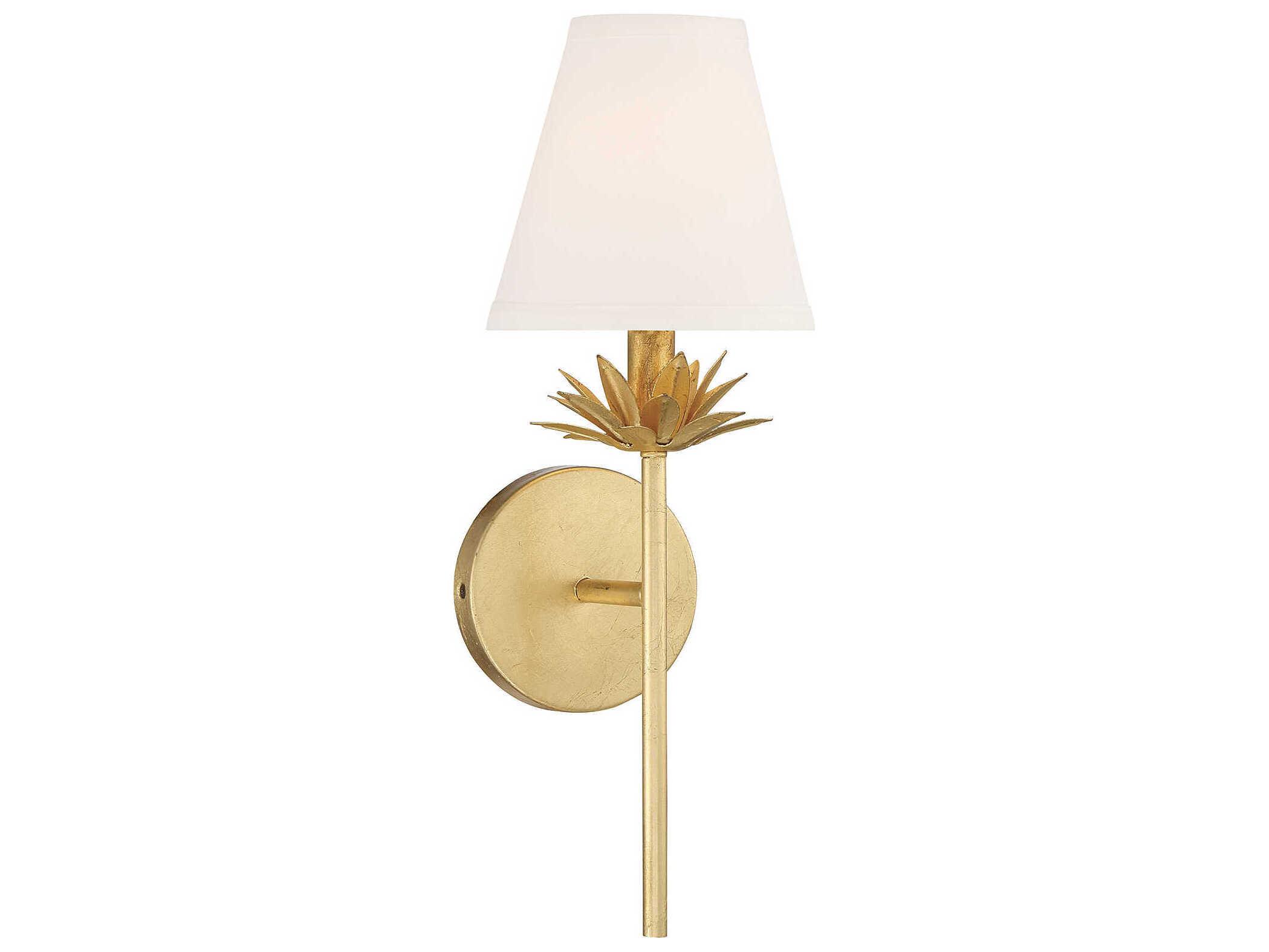 Savoy House Meridian 1-Light True Gold Wall Sconce