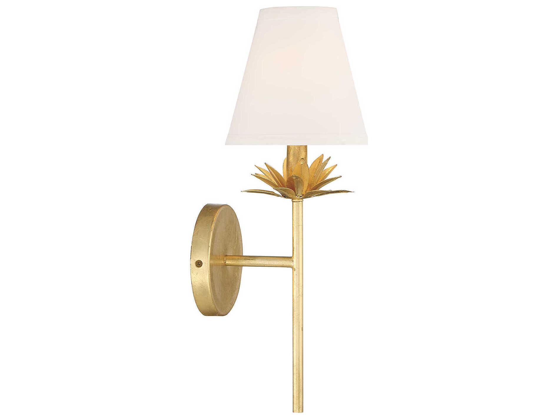 Savoy House Meridian 1-Light True Gold Wall Sconce