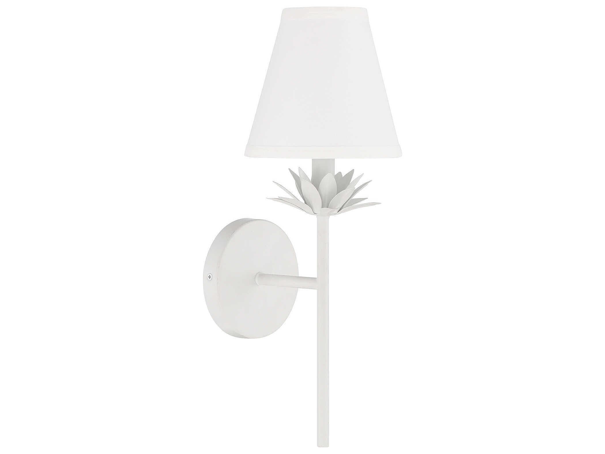 Savoy House Meridian 1-Light White Wall Sconce
