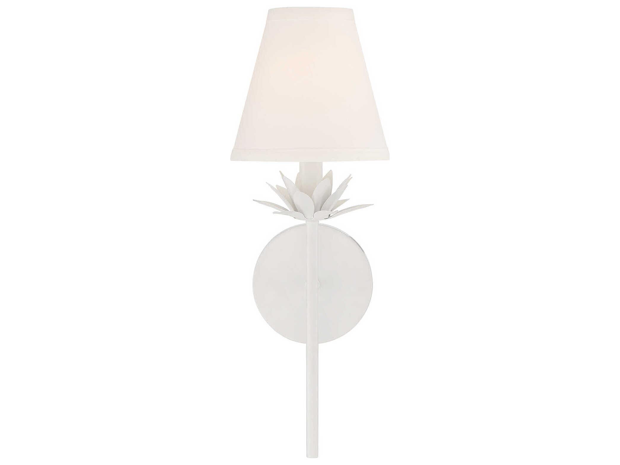 Savoy House Meridian 1-Light White Wall Sconce