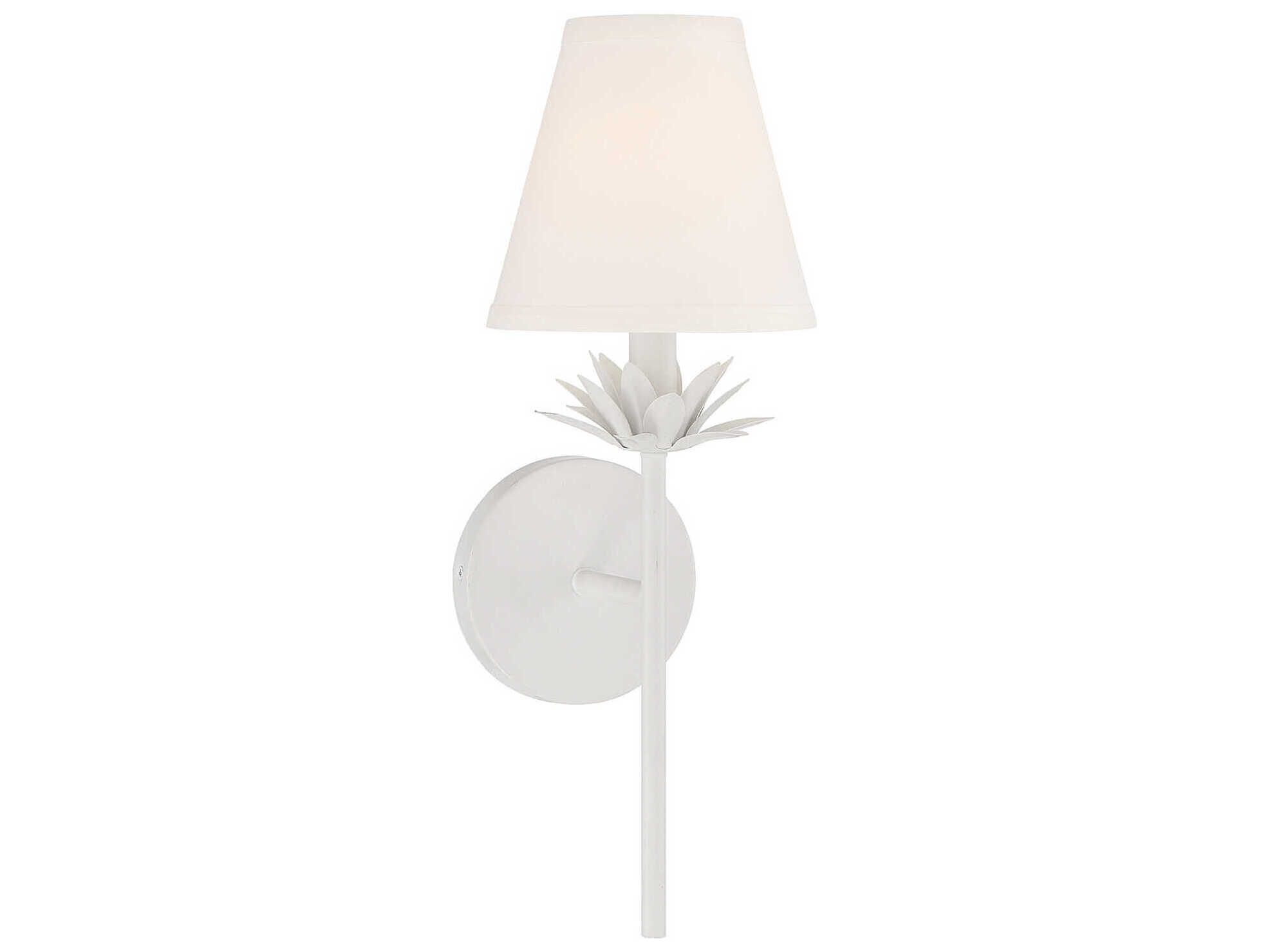 Savoy House Meridian 1-Light White Wall Sconce
