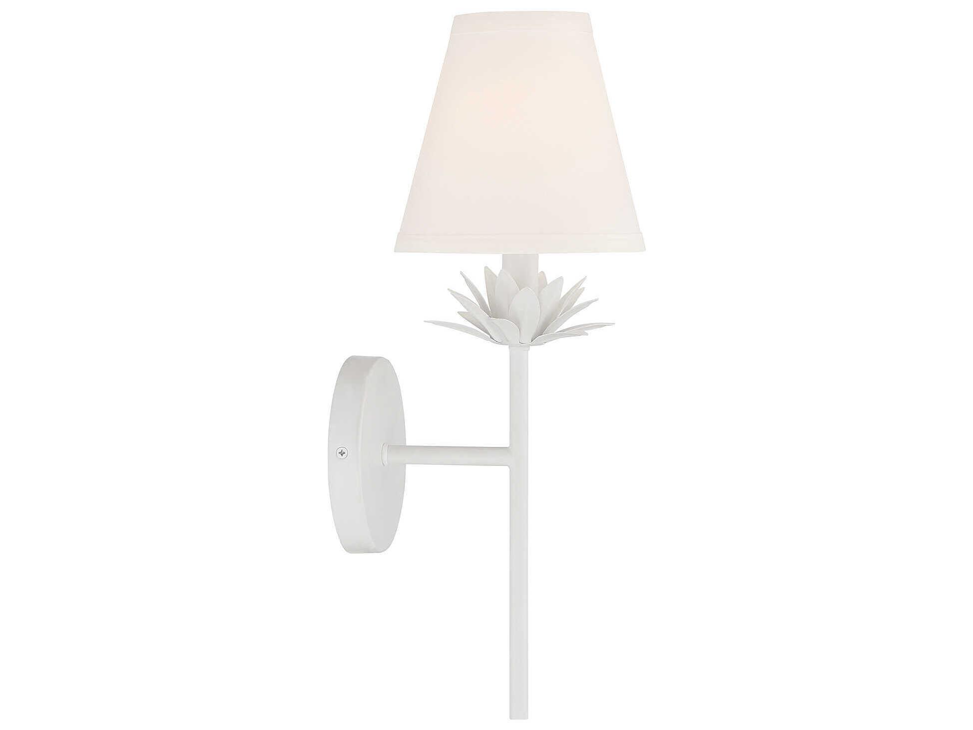 Savoy House Meridian 1-Light White Wall Sconce
