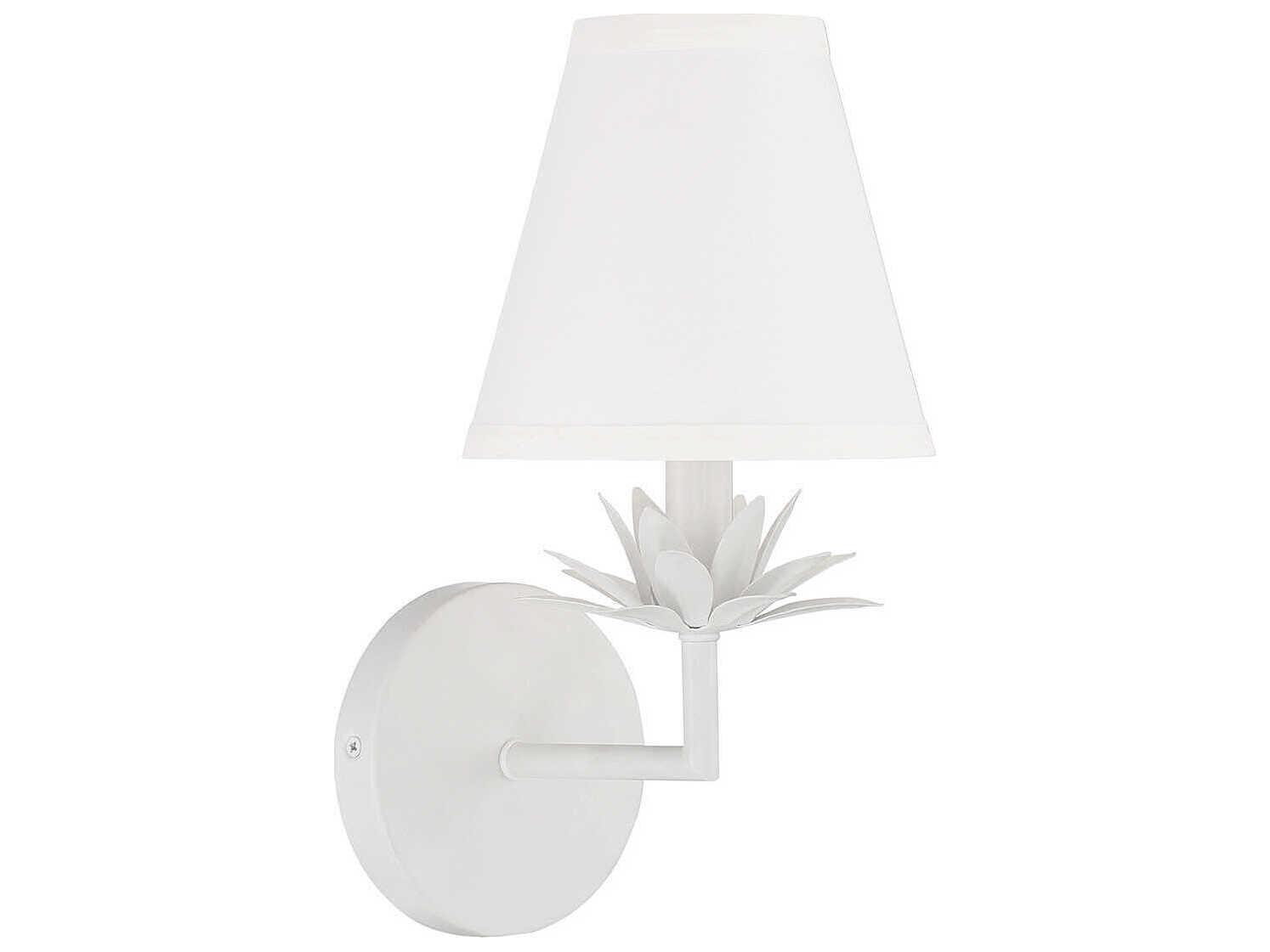 Savoy House Meridian 1-Light White Wall Sconce