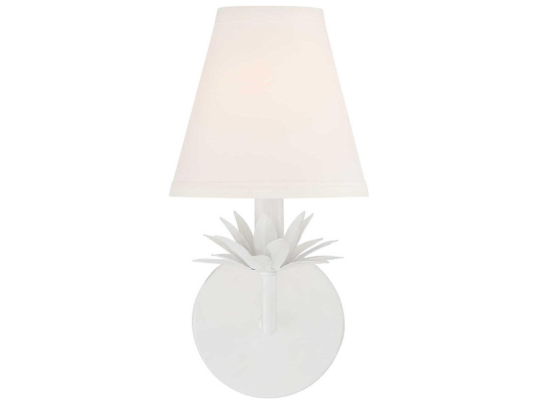 Savoy House Meridian 1-Light White Wall Sconce