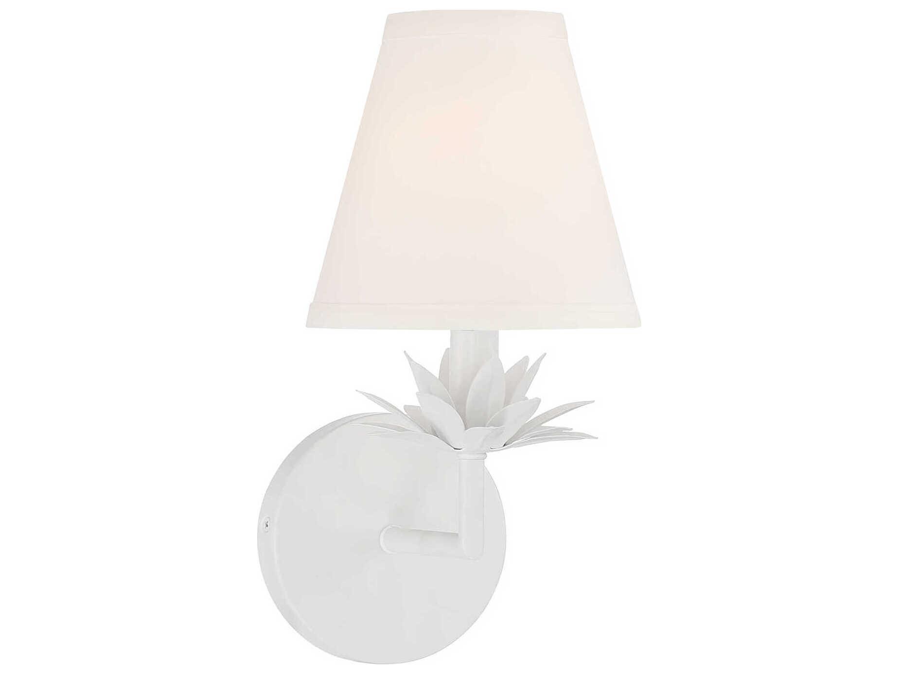 Savoy House Meridian 1-Light White Wall Sconce