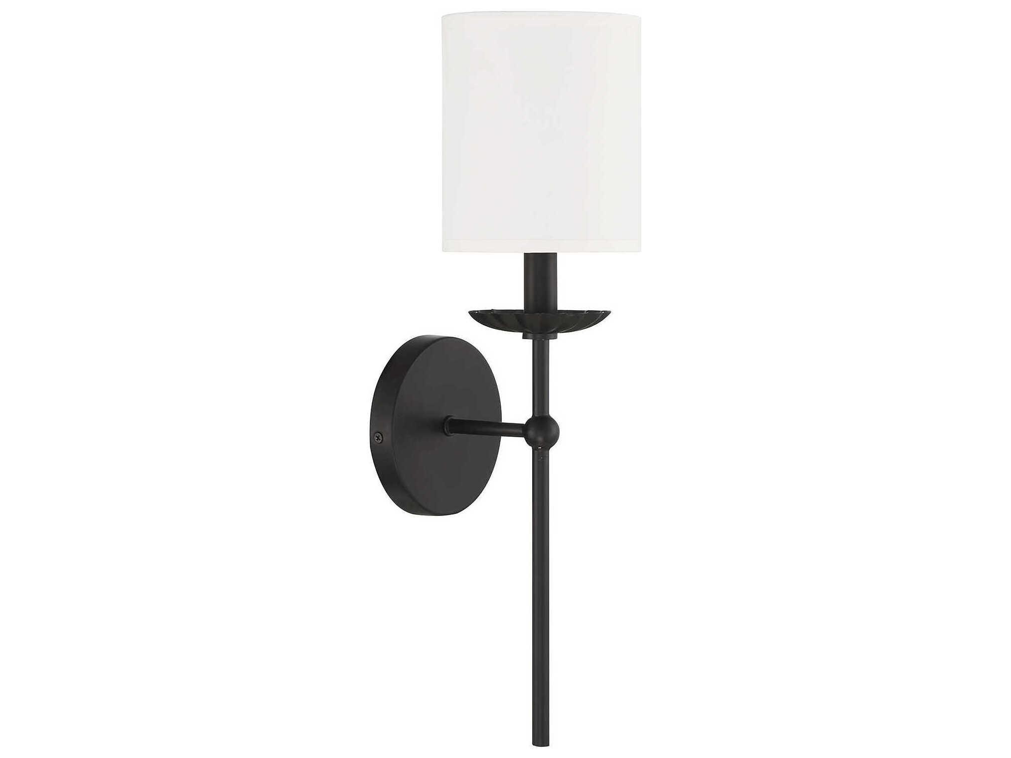 Savoy House Meridian 1-Light Matte Black Wall Sconce