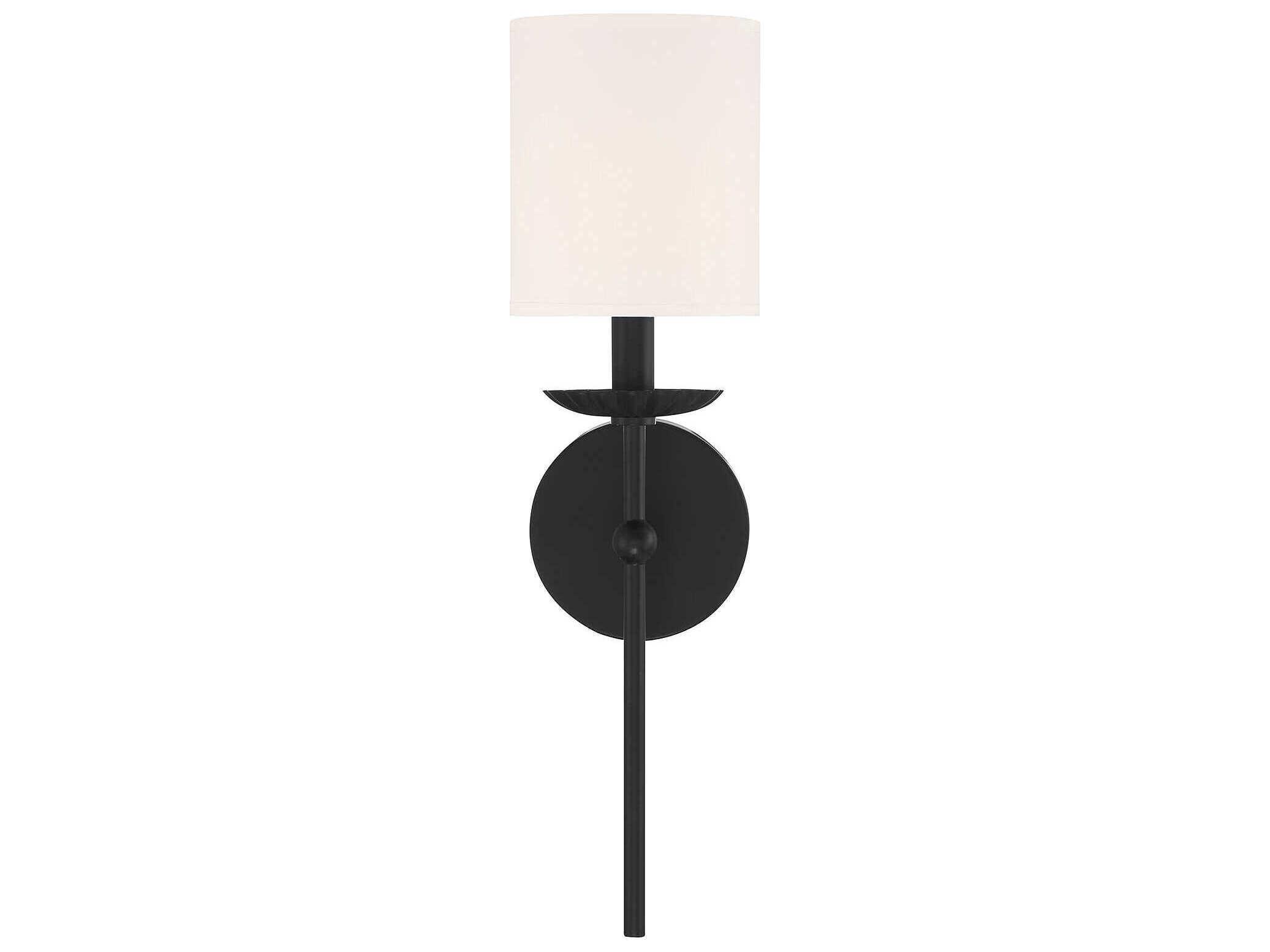 Savoy House Meridian 1-Light Matte Black Wall Sconce