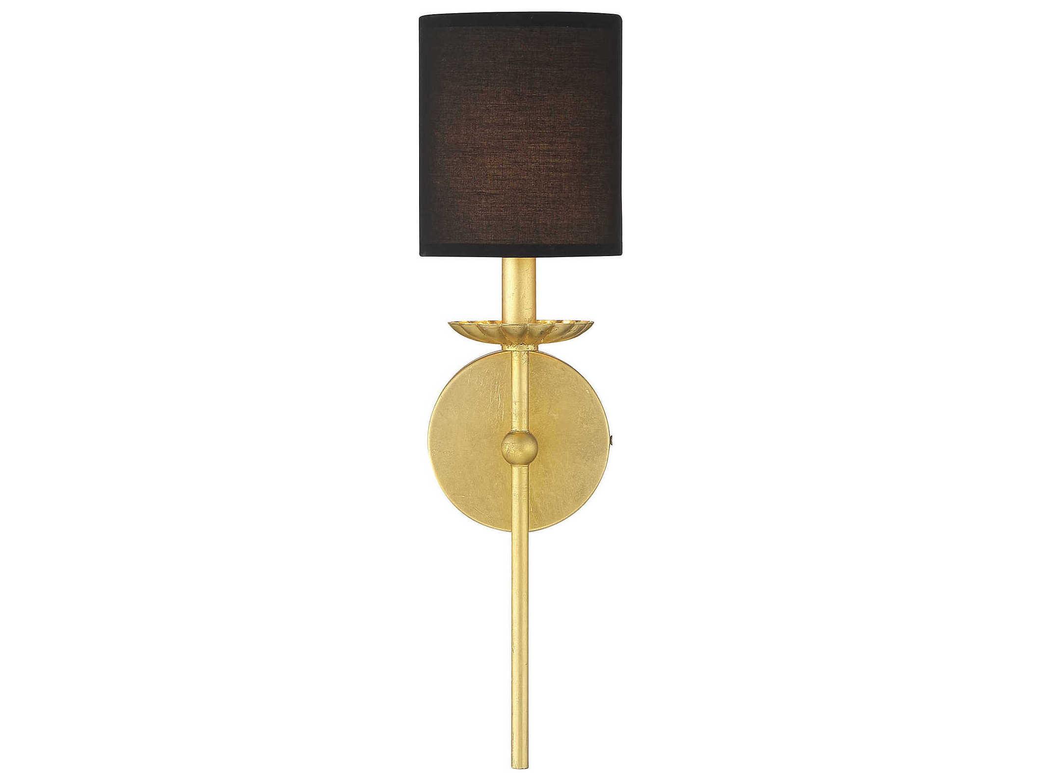 Savoy House Meridian 1-Light True Gold Wall Sconce