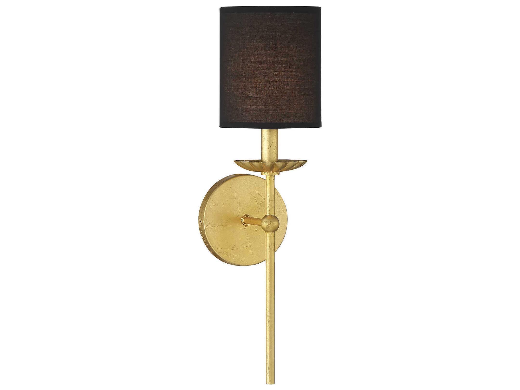 Savoy House Meridian 1-Light True Gold Wall Sconce
