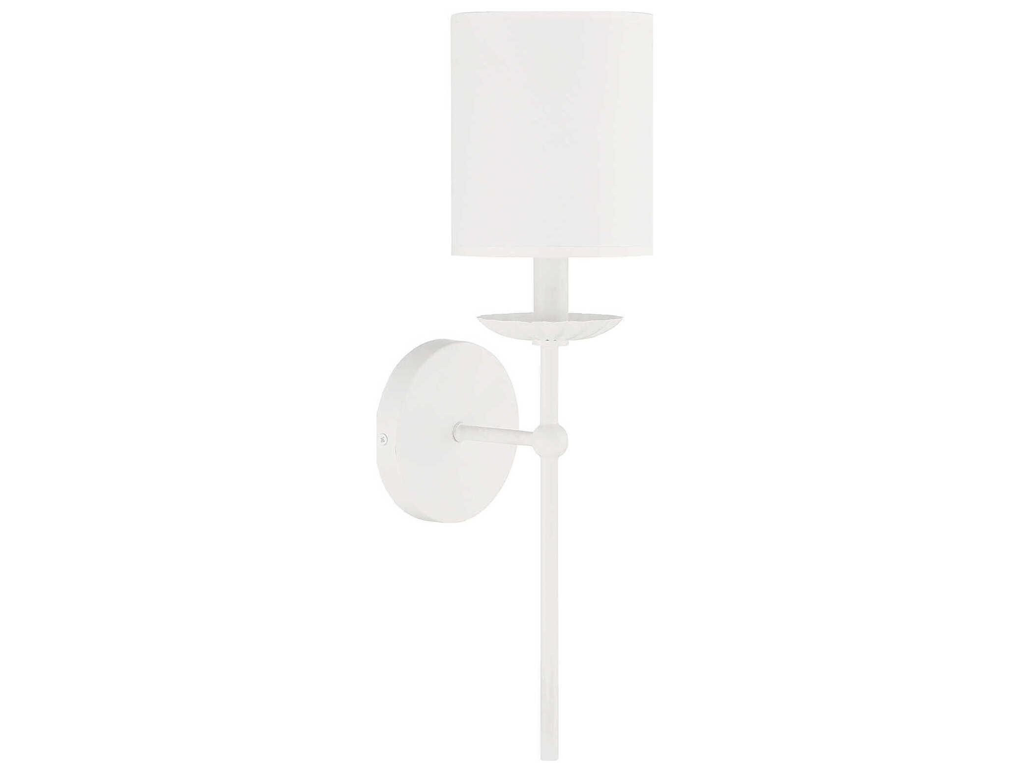 Savoy House Meridian 1-Light White Wall Sconce