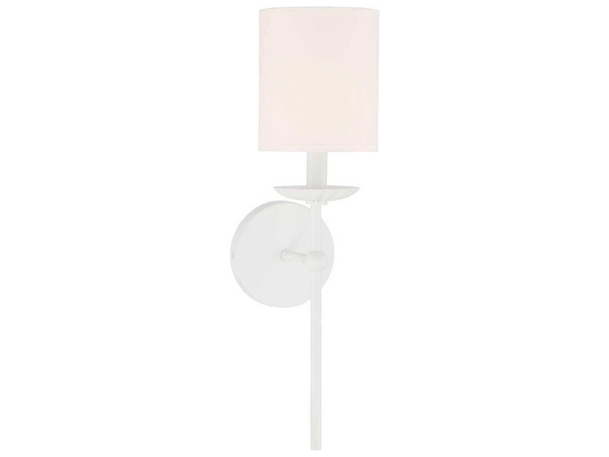 Savoy House Meridian 1-Light White Wall Sconce