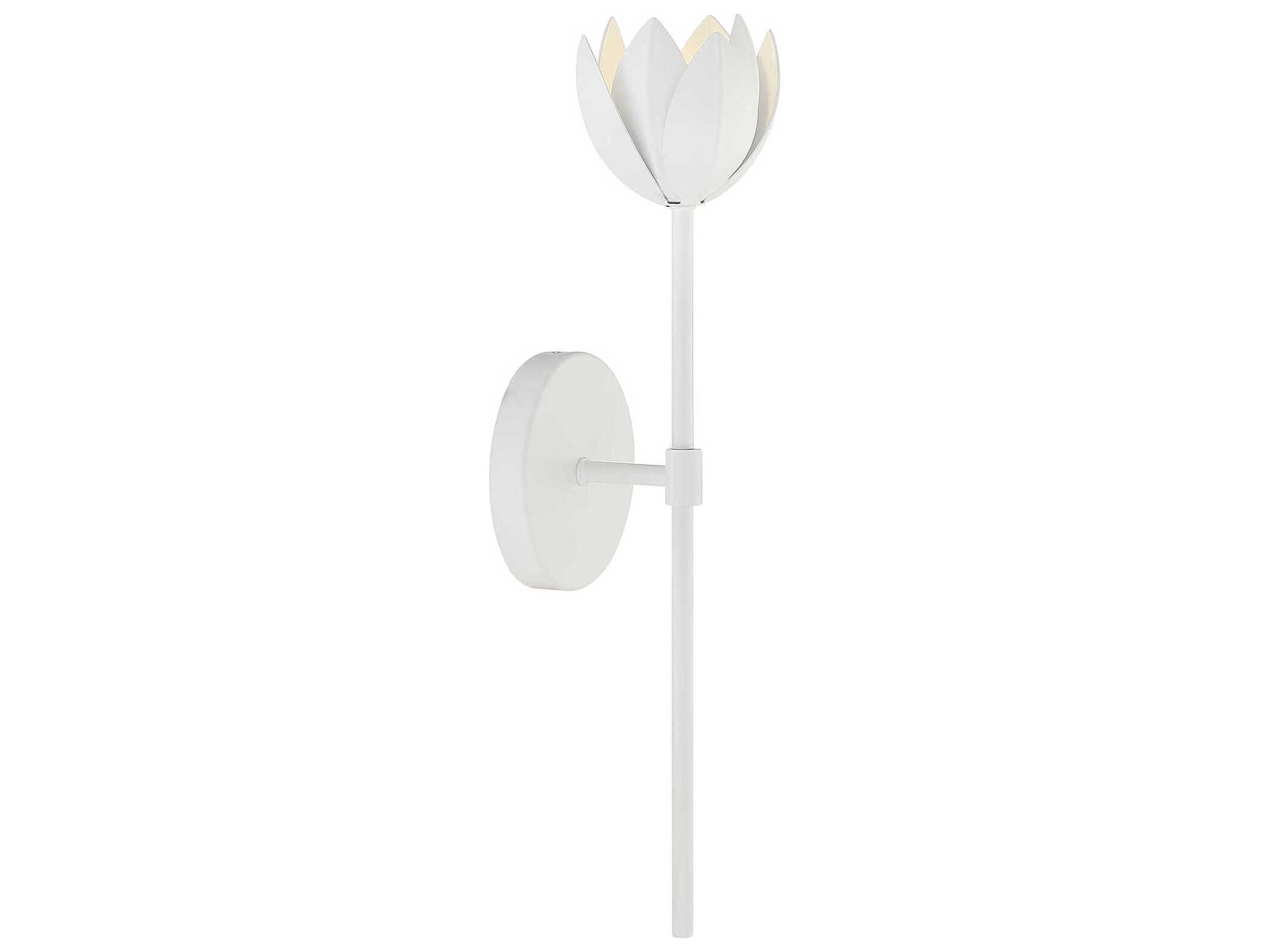 Savoy House Meridian 1-Light White LED Wall Sconce