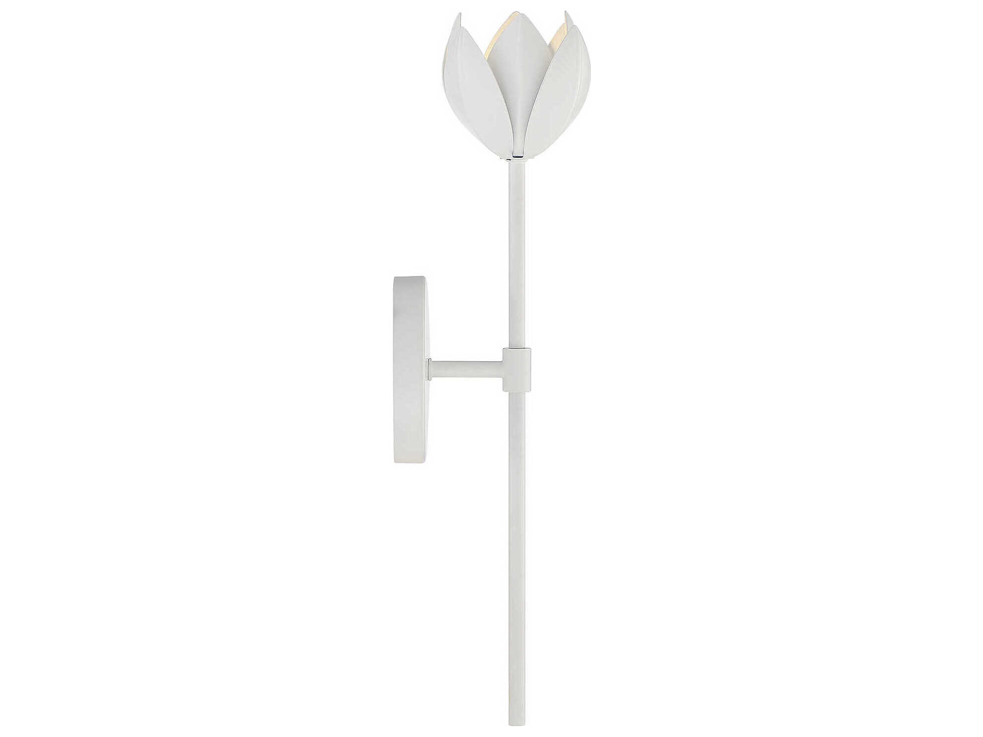 Savoy House Meridian 1-Light White LED Wall Sconce