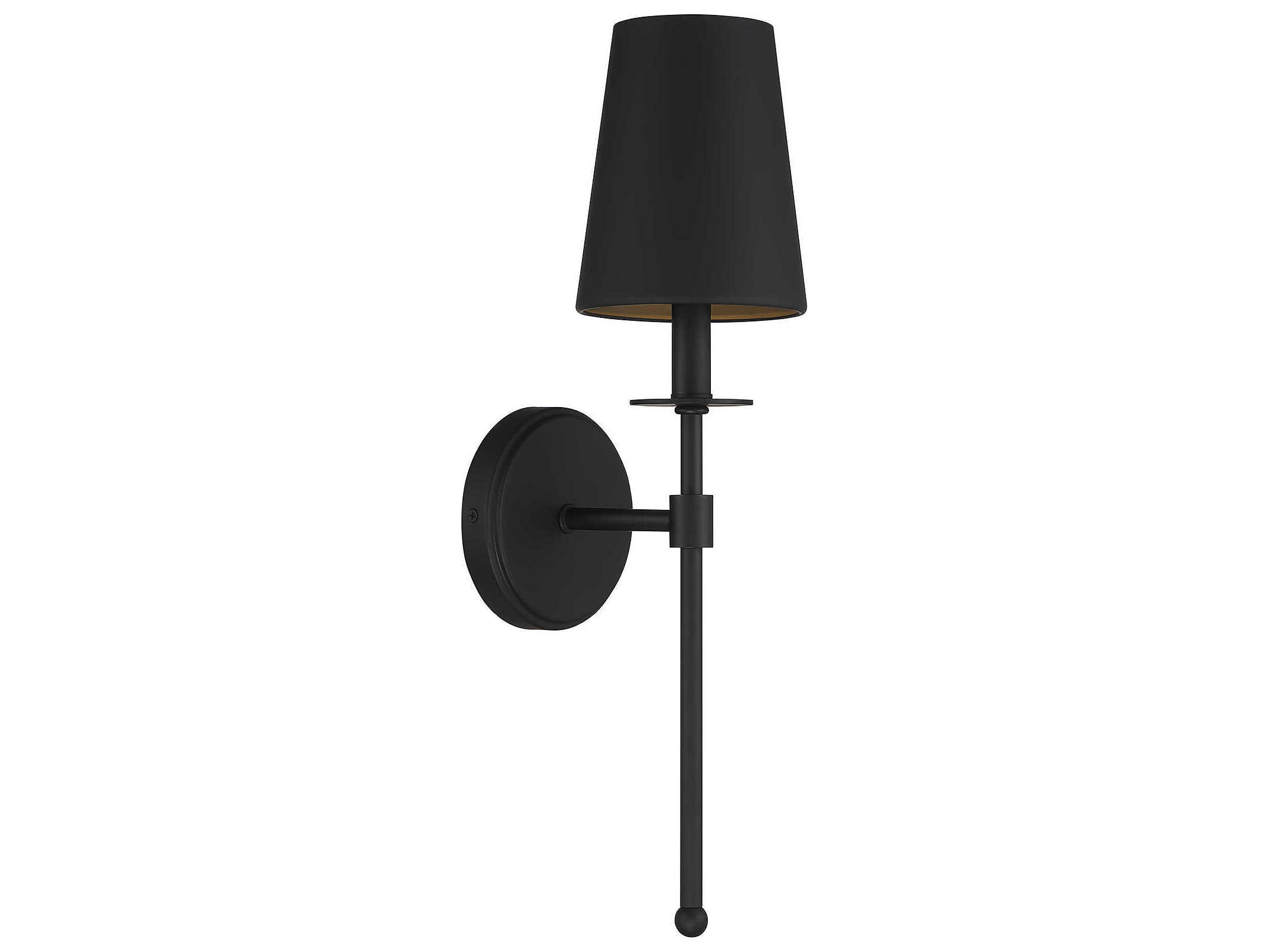 Savoy House Meridian 1-Light Matte Black Wall Sconce