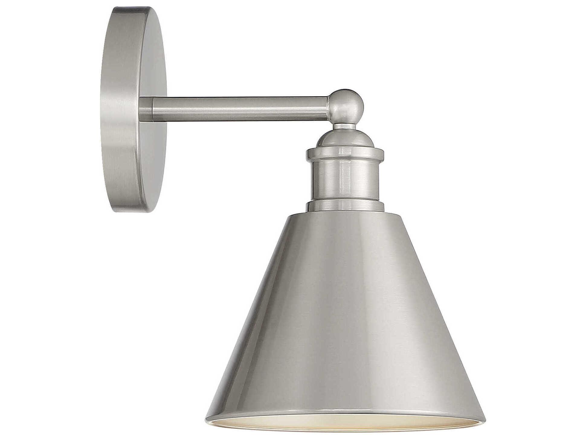 Savoy House Meridian 1-Light Brushed Nickel Wall Sconce