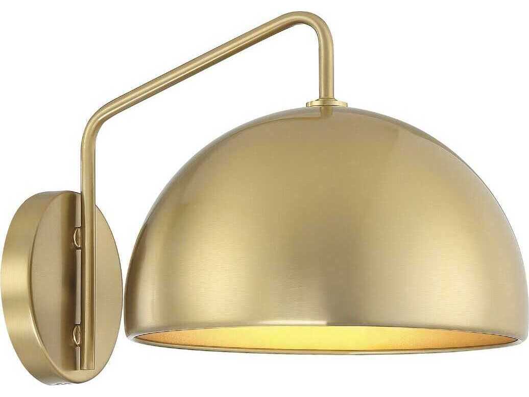 Savoy House Meridian 1-Light Natural Brass Wall Sconce