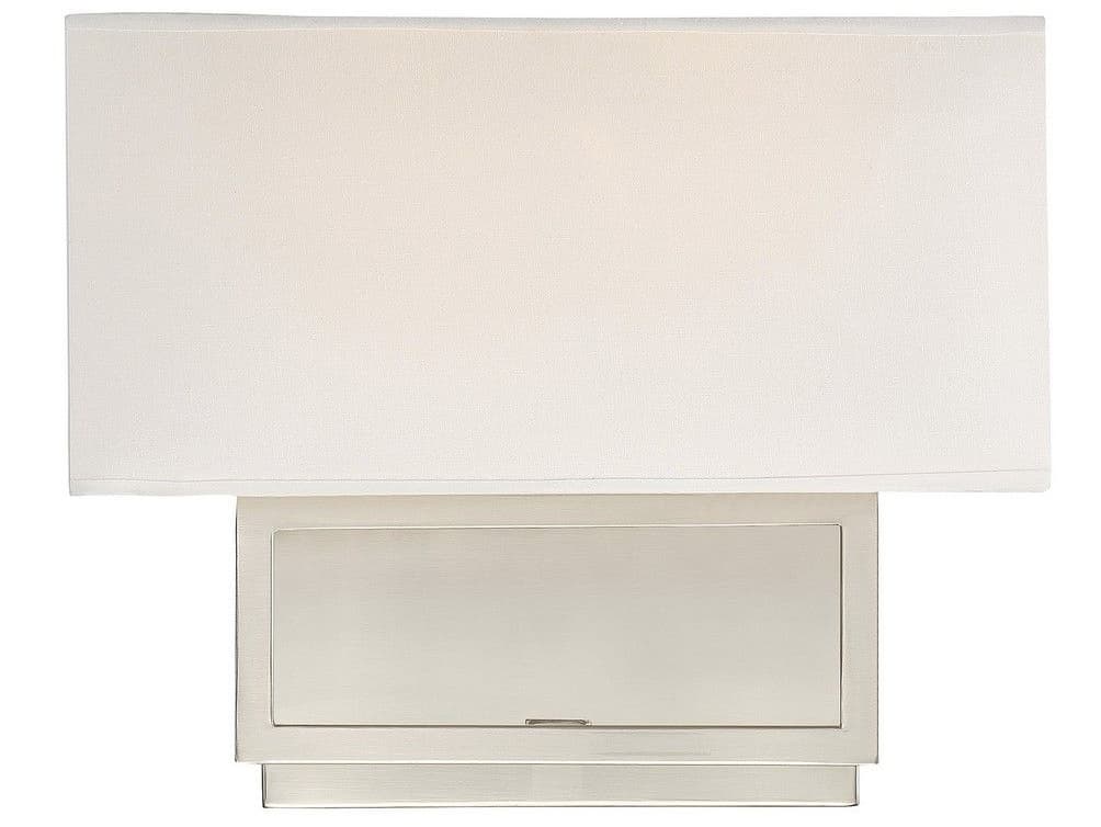 Savoy House Meridian 2-Light Brushed Nickel Wall Sconce