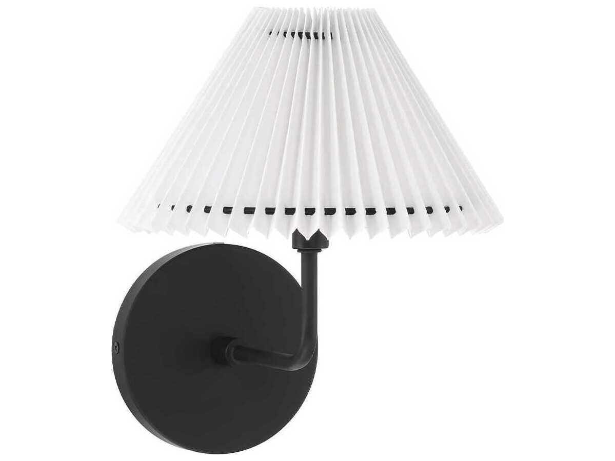 Savoy House Meridian 1-Light Matte Black Wall Sconce