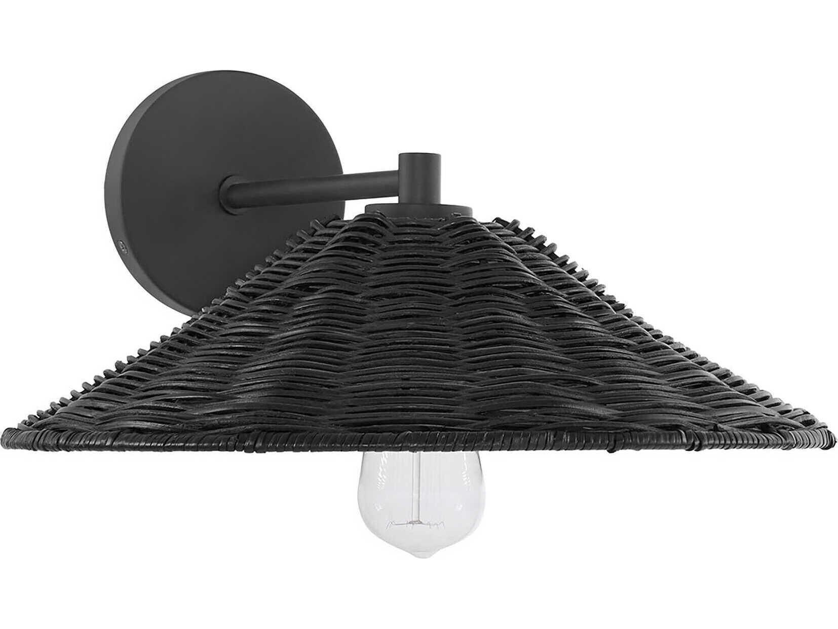 Savoy House Meridian 1-Light Matte Black Wall Sconce