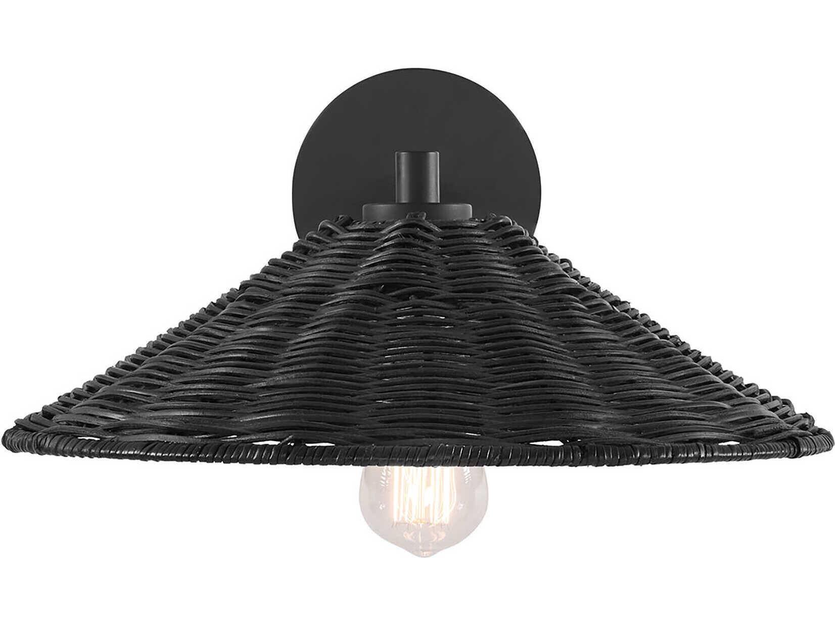 Savoy House Meridian 1-Light Matte Black Wall Sconce