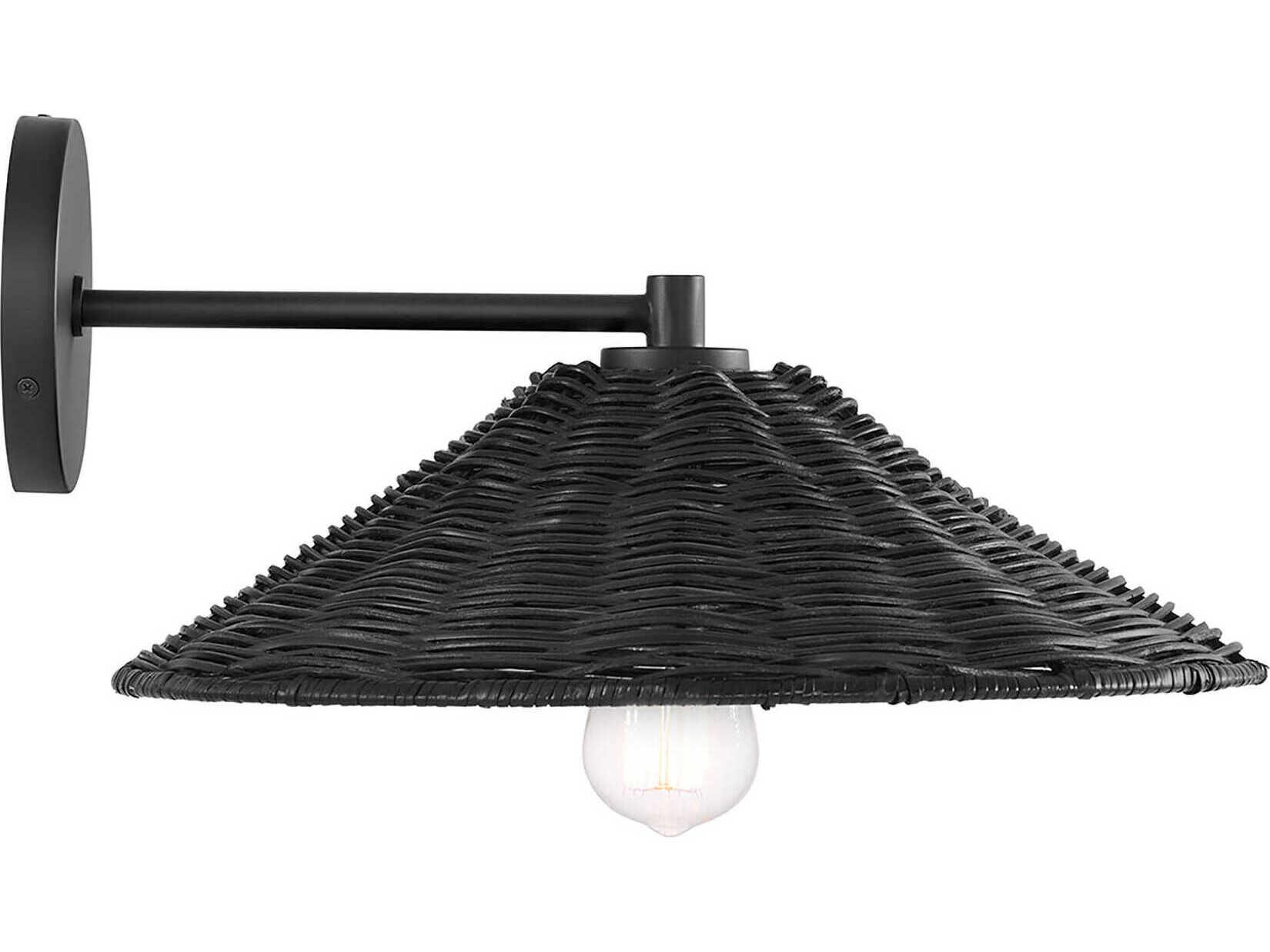 Savoy House Meridian 1-Light Matte Black Wall Sconce