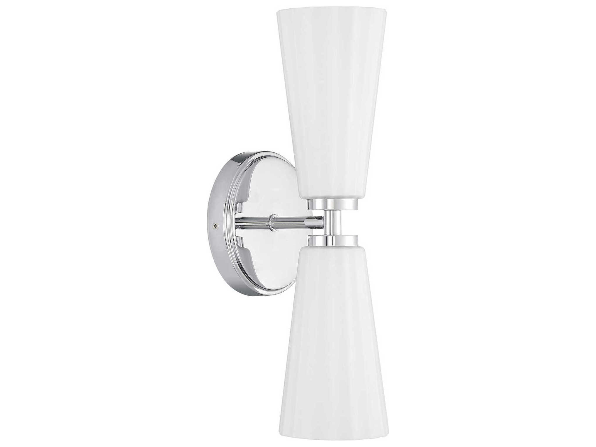 Savoy House Meridian 2-Light Chrome Wall Sconce