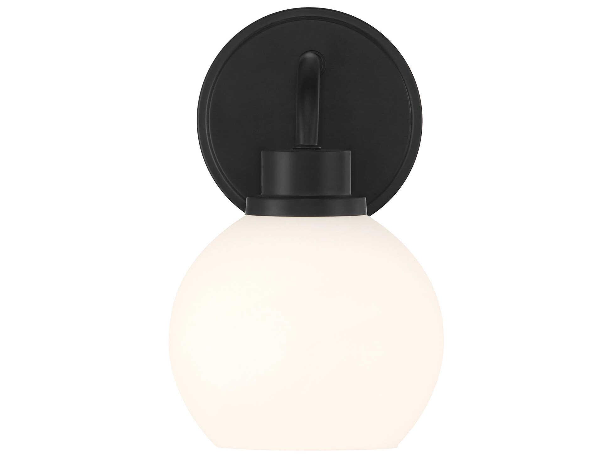 Savoy House Meridian 1-Light Matte Black Wall Sconce