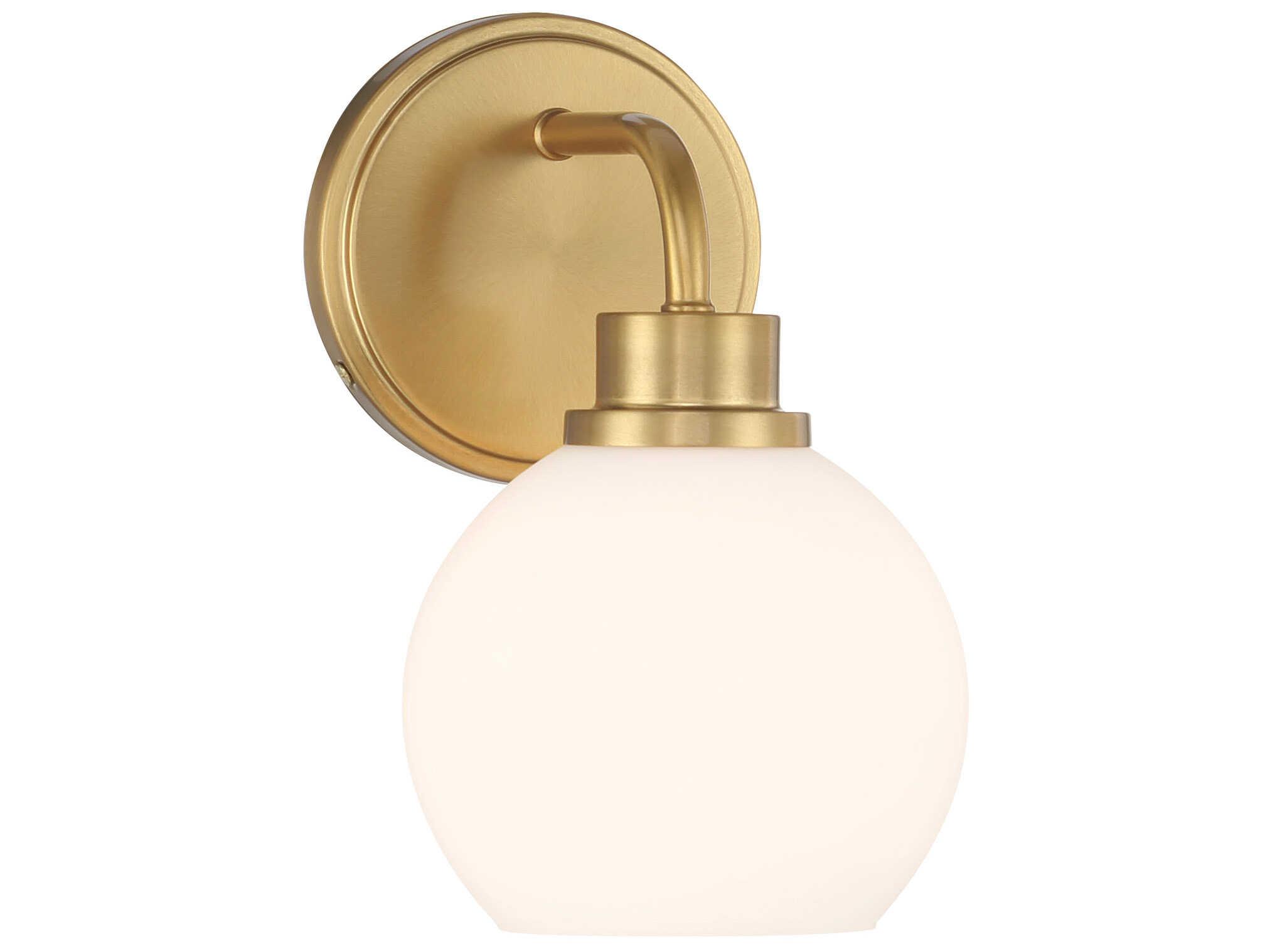 Savoy House Meridian 1-Light Natural Brass Wall Sconce