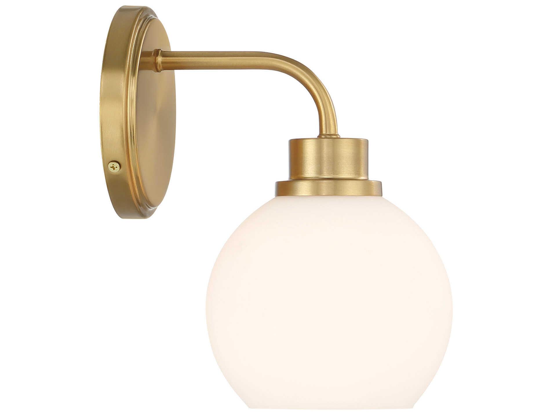 Savoy House Meridian 1-Light Natural Brass Wall Sconce