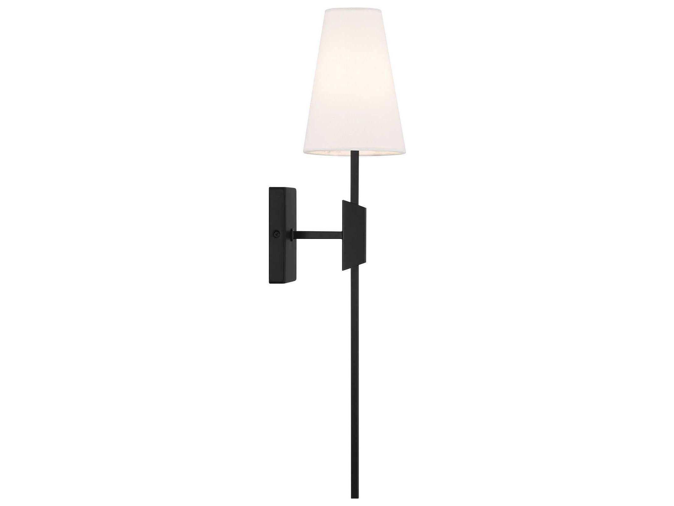 Savoy House Meridian 1-Light Matte Black Wall Sconce