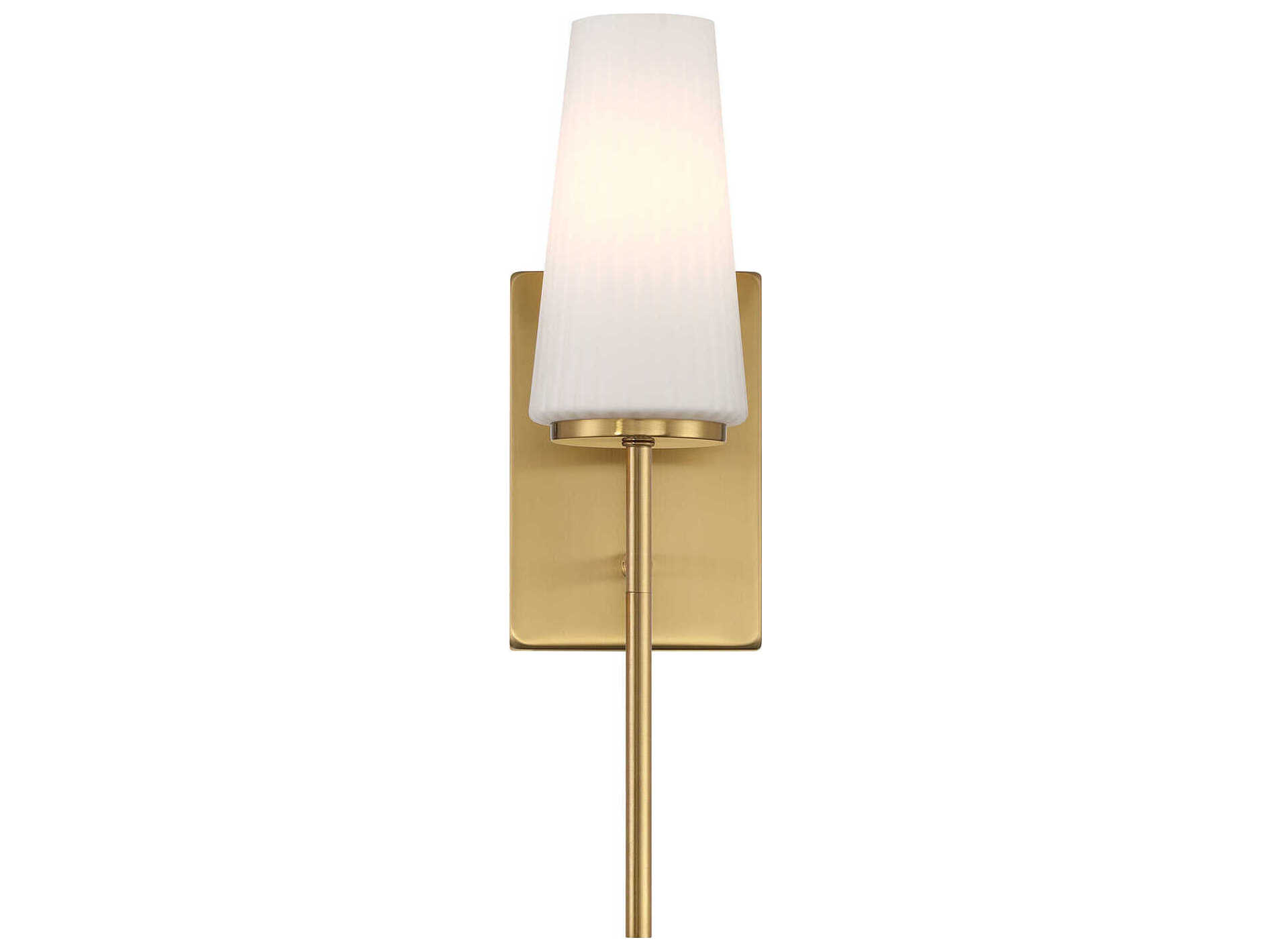 Savoy House Meridian 1-Light Natural Brass Wall Sconce