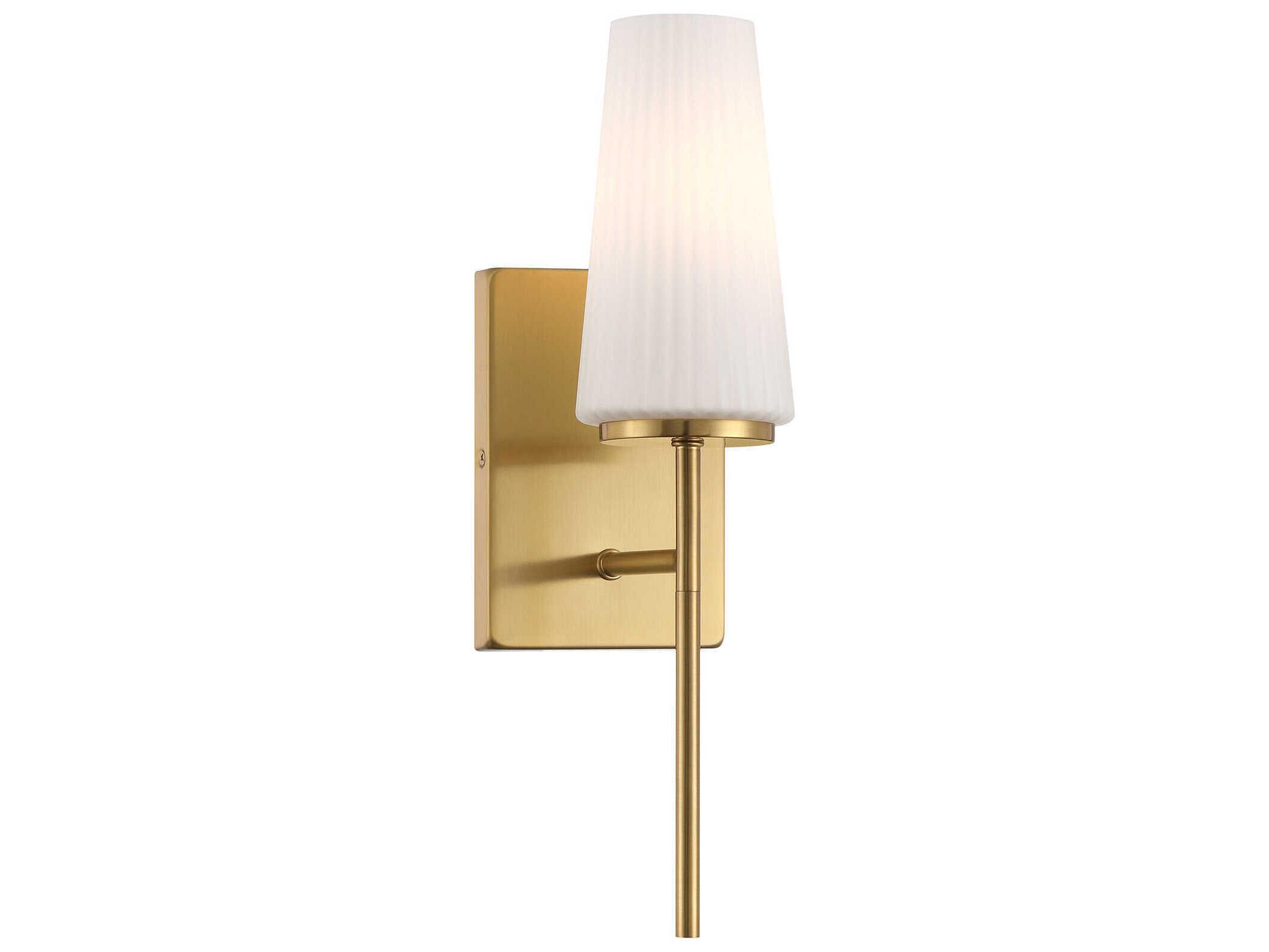 Savoy House Meridian 1-Light Natural Brass Wall Sconce