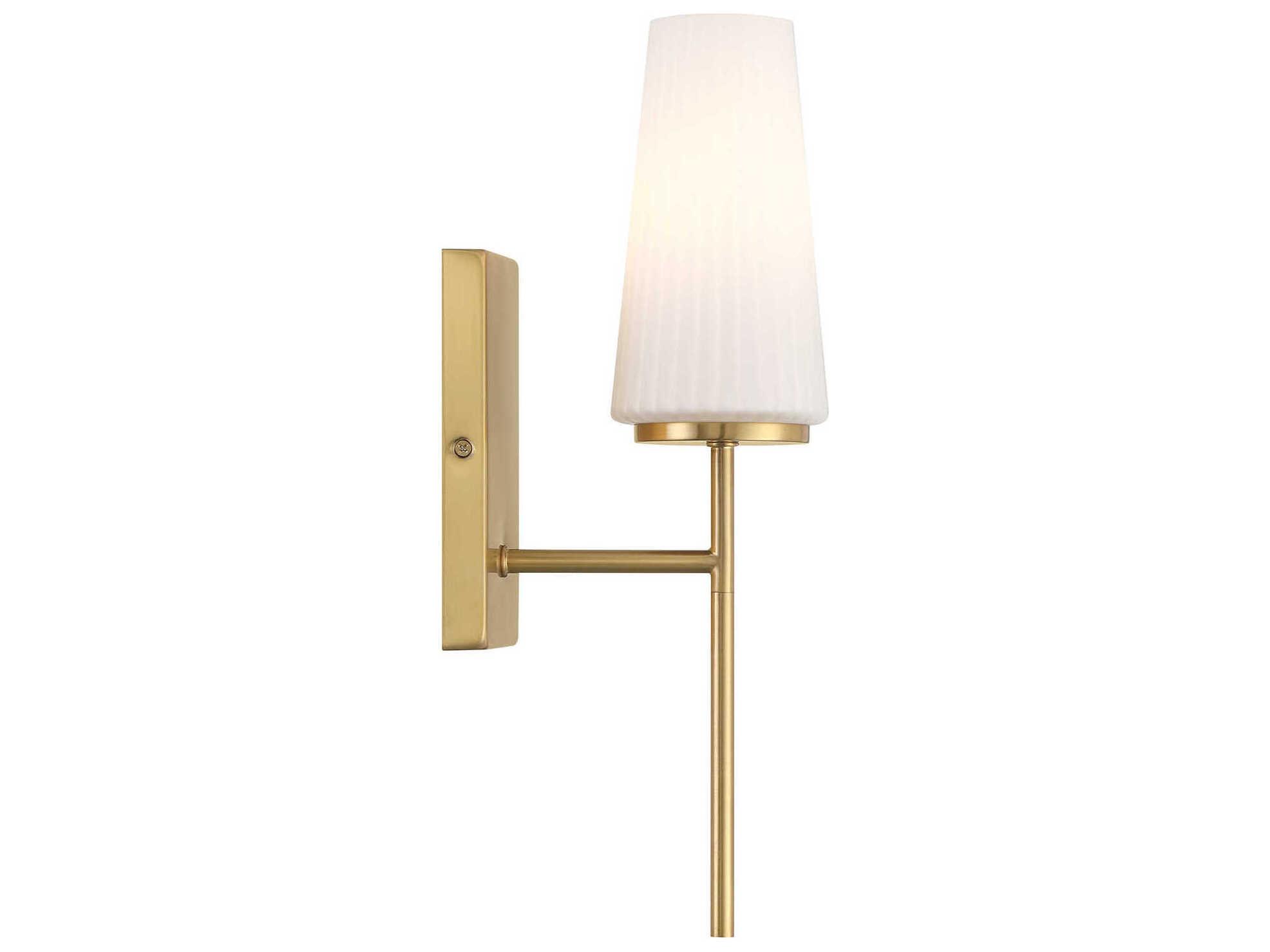 Savoy House Meridian 1-Light Natural Brass Wall Sconce
