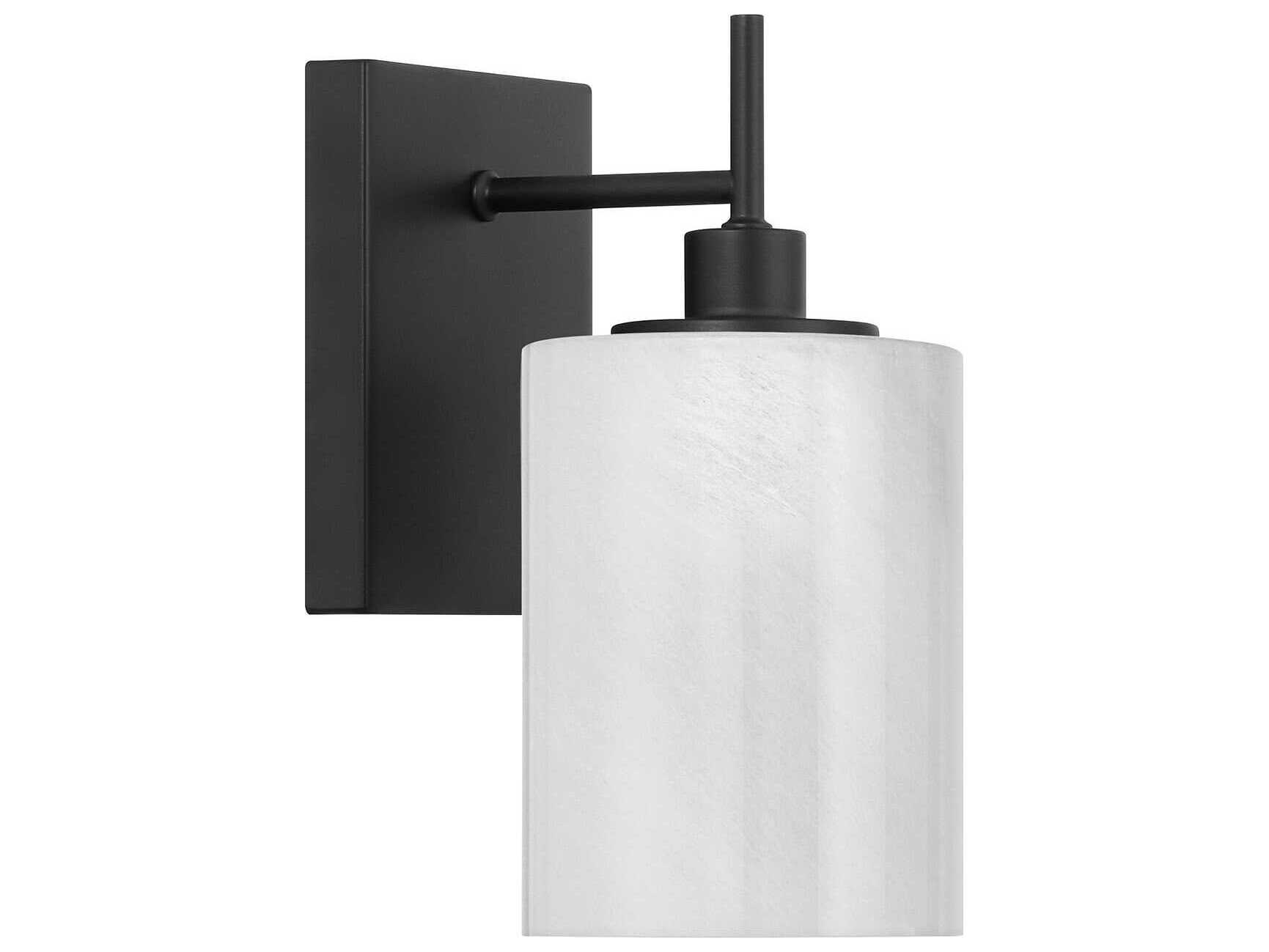 Savoy House Meridian 1-Light Matte Black Wall Sconce