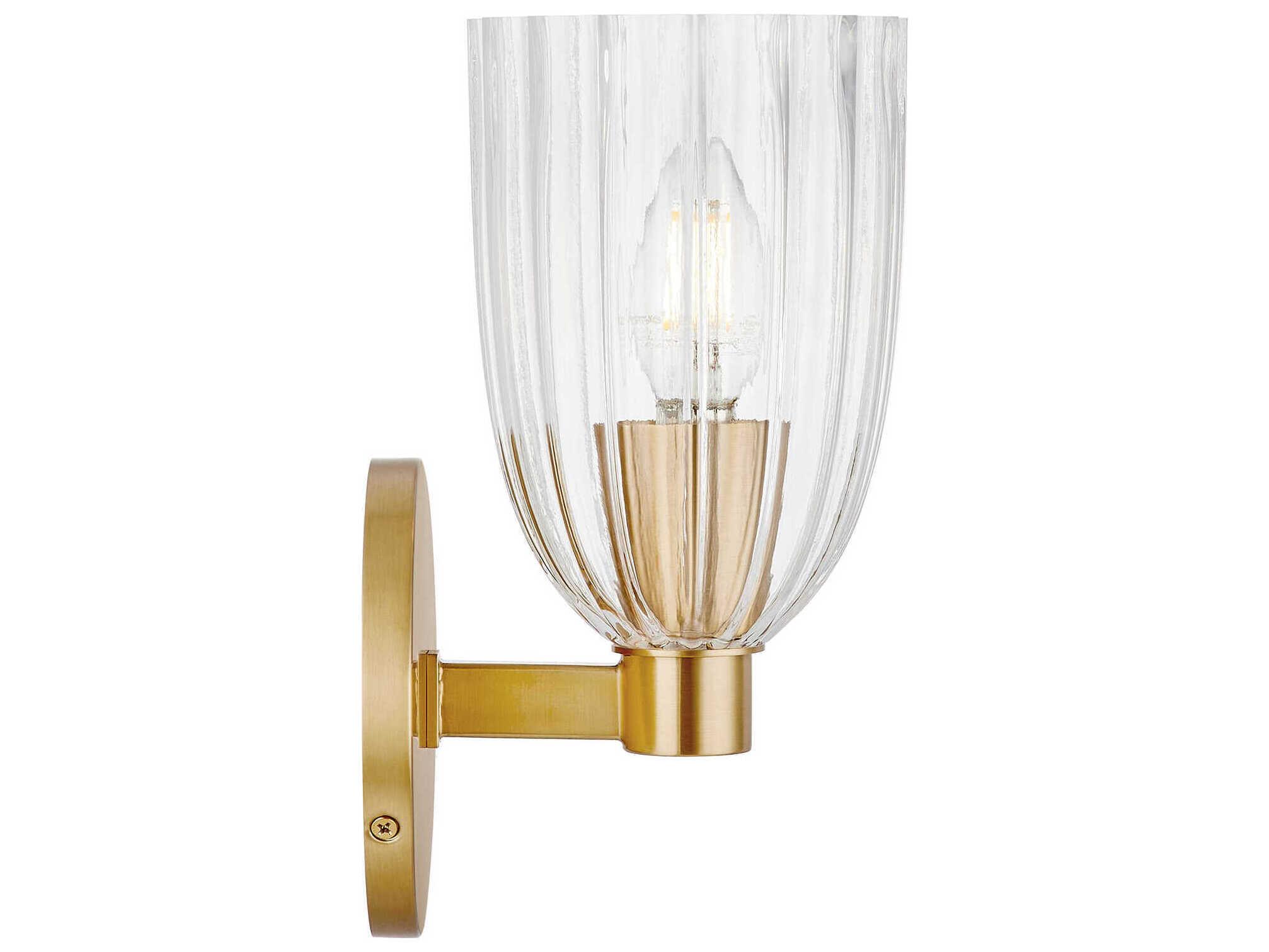 Savoy House Meridian 1-Light Natural Brass Wall Sconce