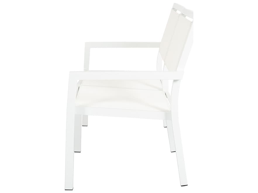 Sunset West Naples Sling Aluminum Outdoor Patio Loveseat