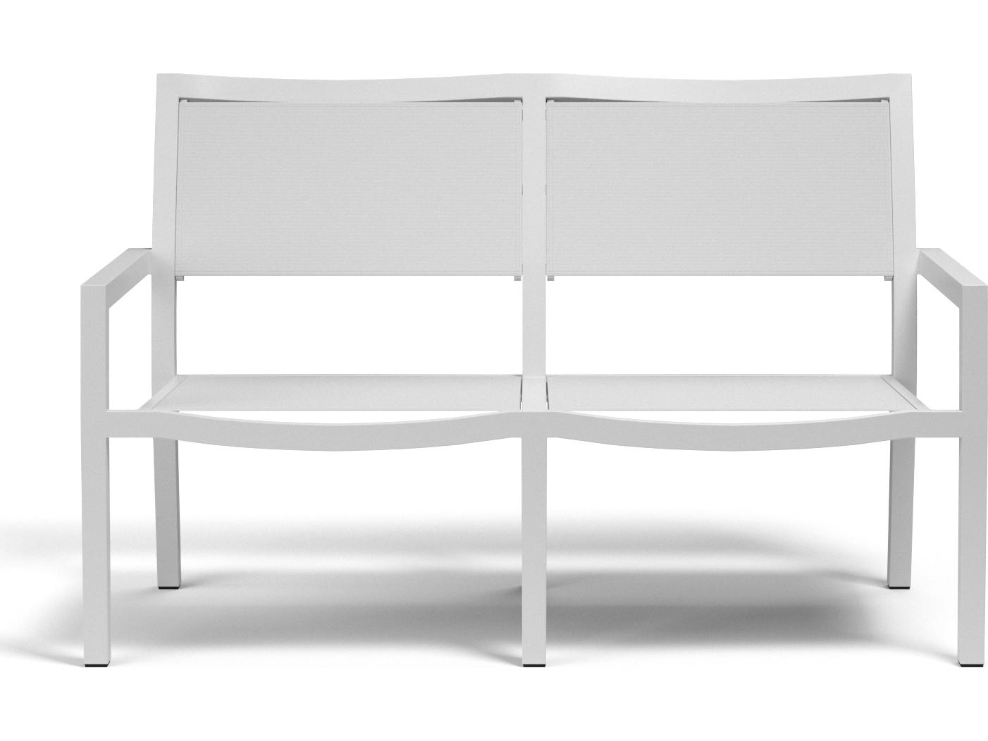 Sunset West Naples Sling Aluminum Outdoor Patio Loveseat