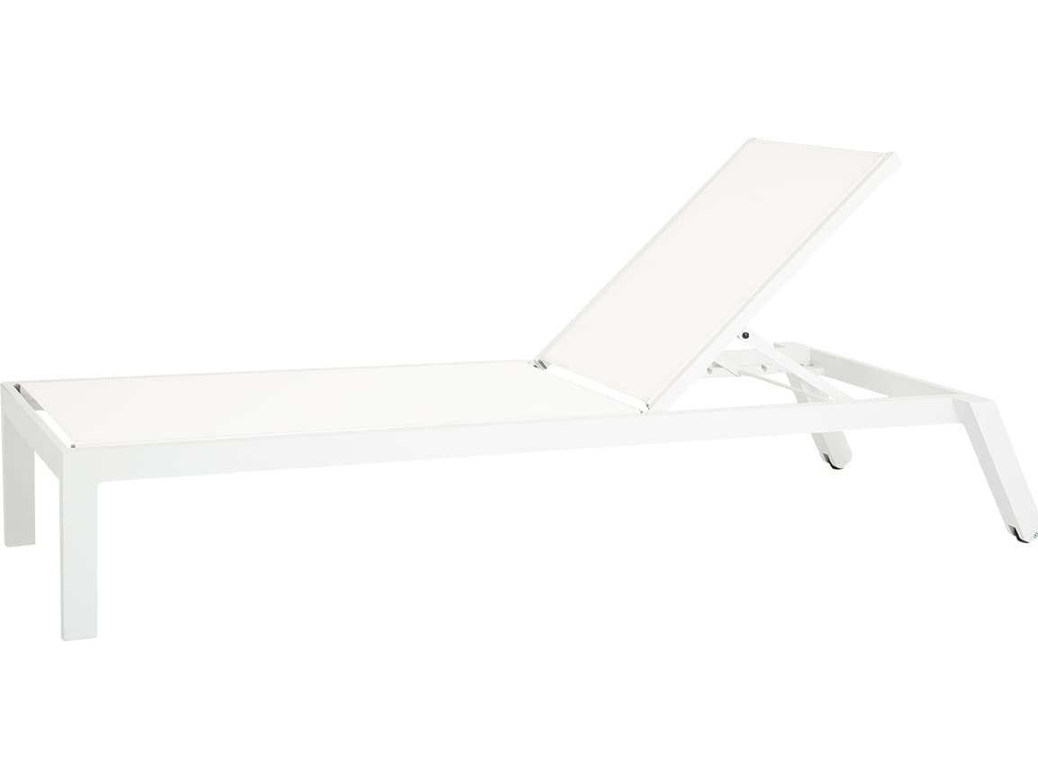 Sunset West Naples Sling Aluminum Stackable Patio Chaise Lounge