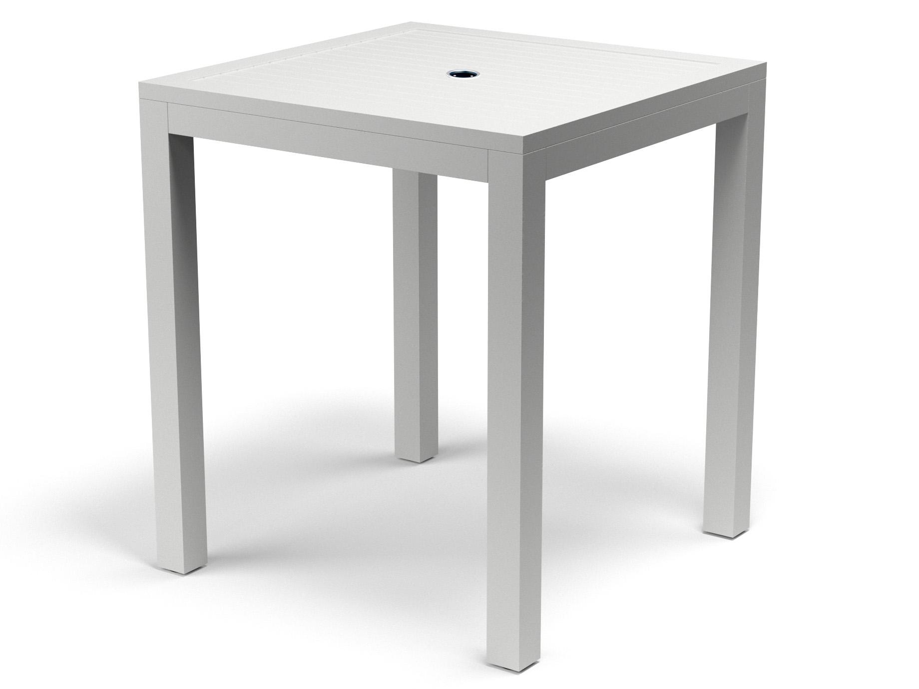 Sunset West Naples Aluminum Square Patio Bar Table