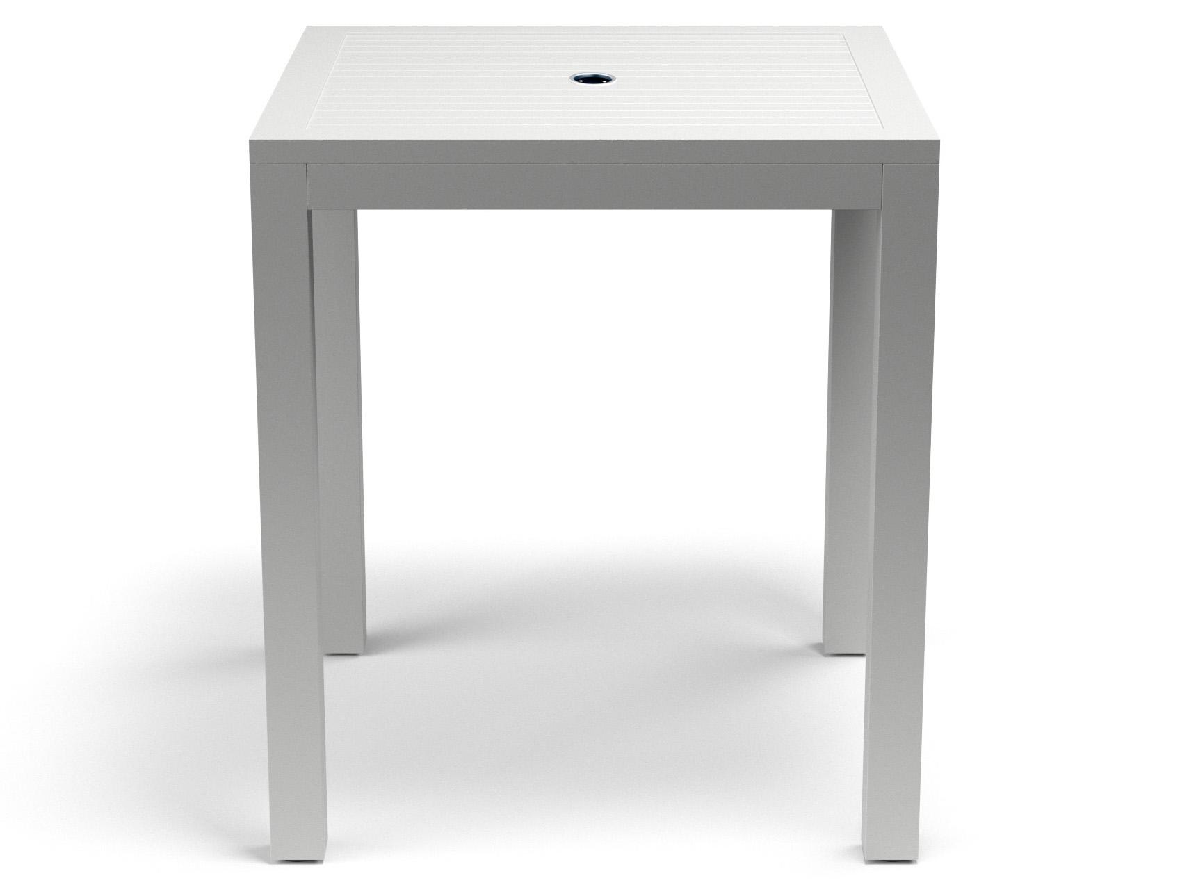 Sunset West Naples Aluminum Square Patio Bar Table