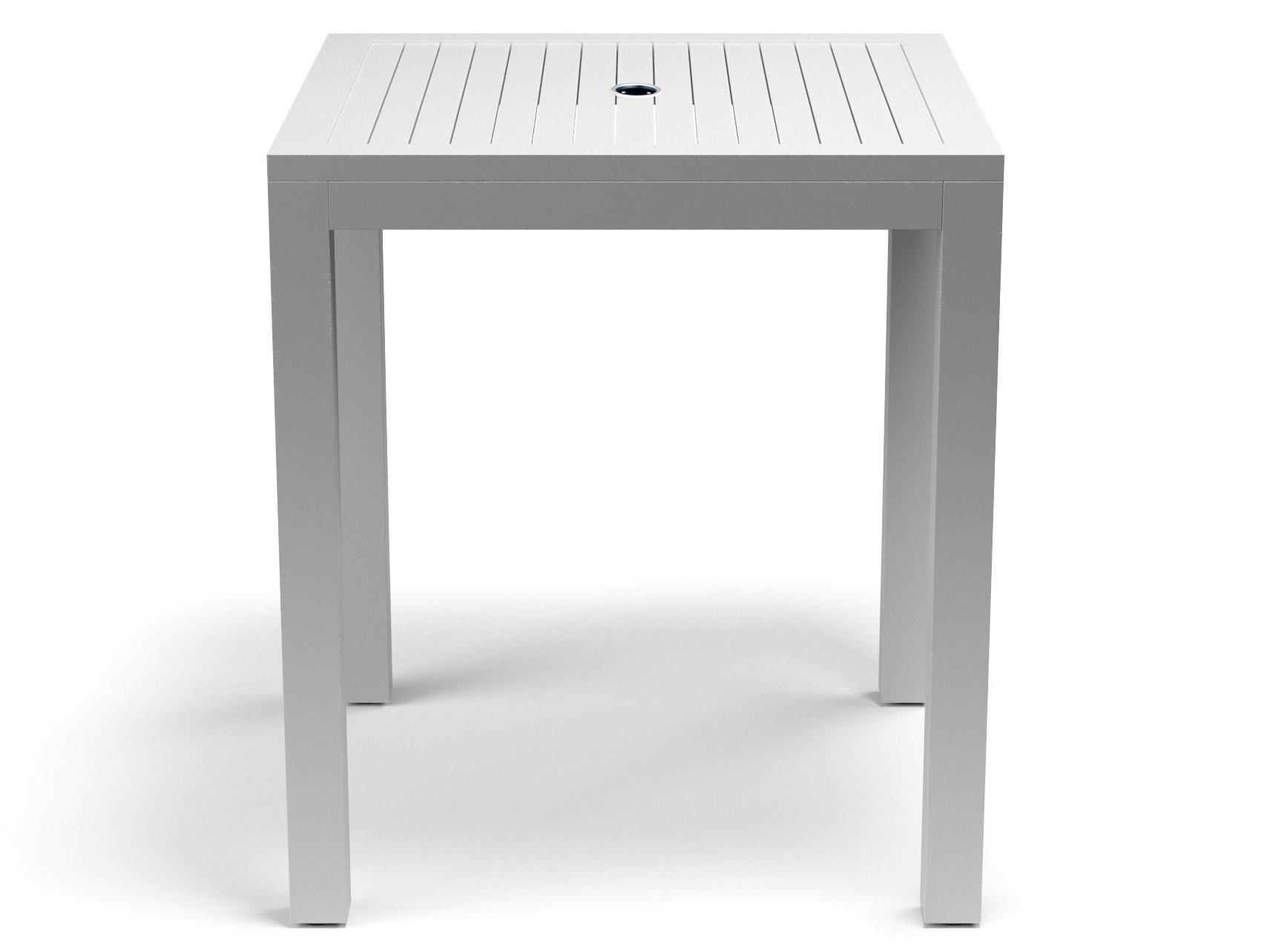 Sunset West Naples Aluminum Square Patio Bar Table