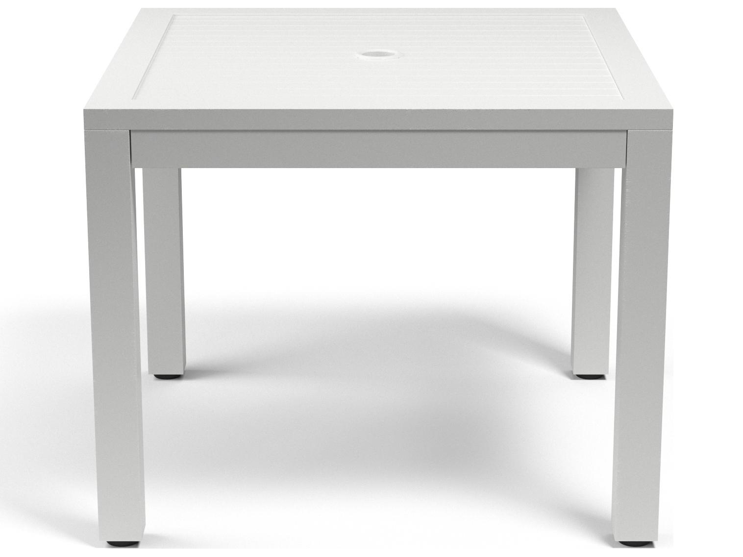 Sunset West Naples Aluminum Square Patio Dining Table