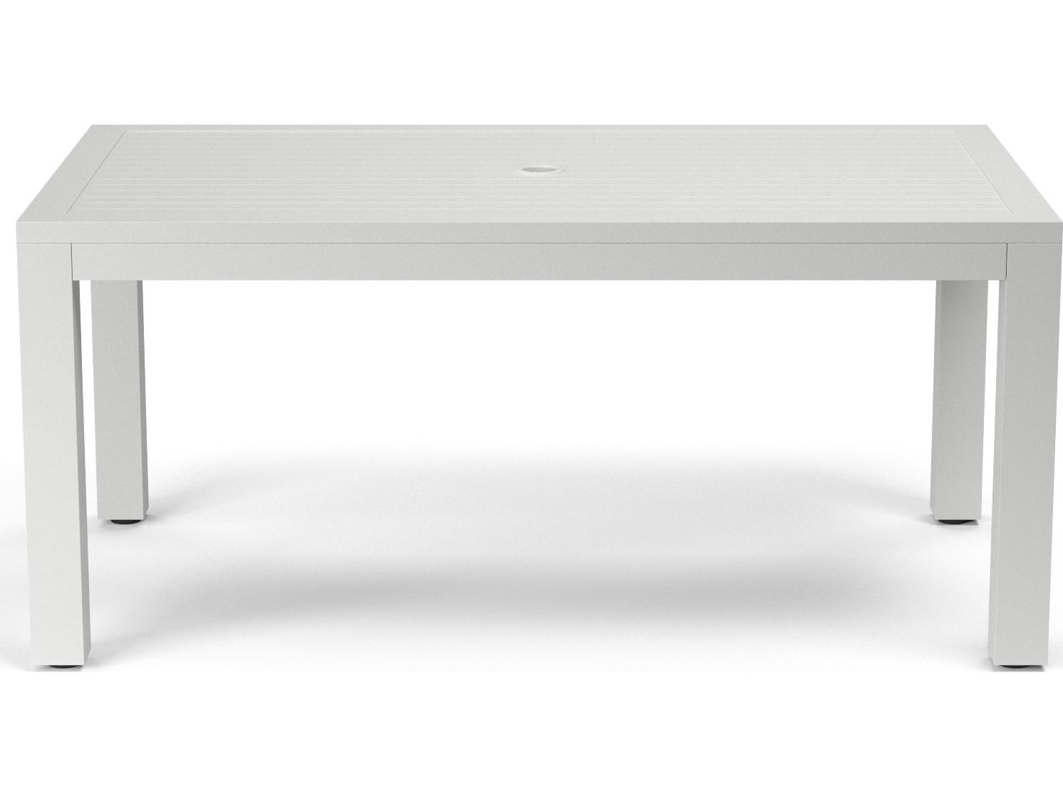 Sunset West Naples Aluminum Rectangular Outdoor Dining Table