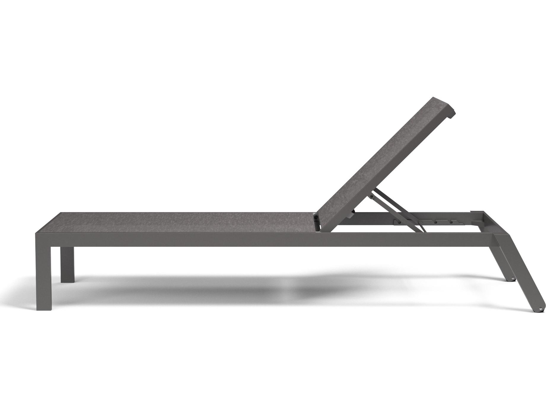 Sunset West Vegas Sling Aluminum Stackable Outdoor Chaise Lounge