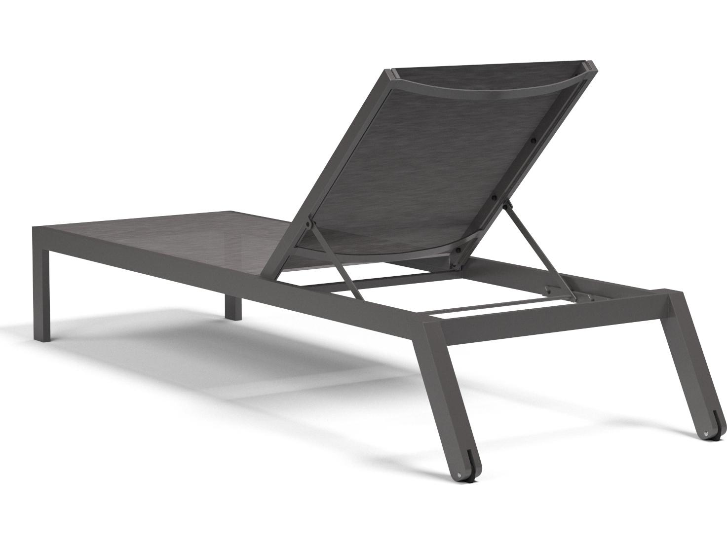 Sunset West Vegas Sling Aluminum Stackable Outdoor Chaise Lounge